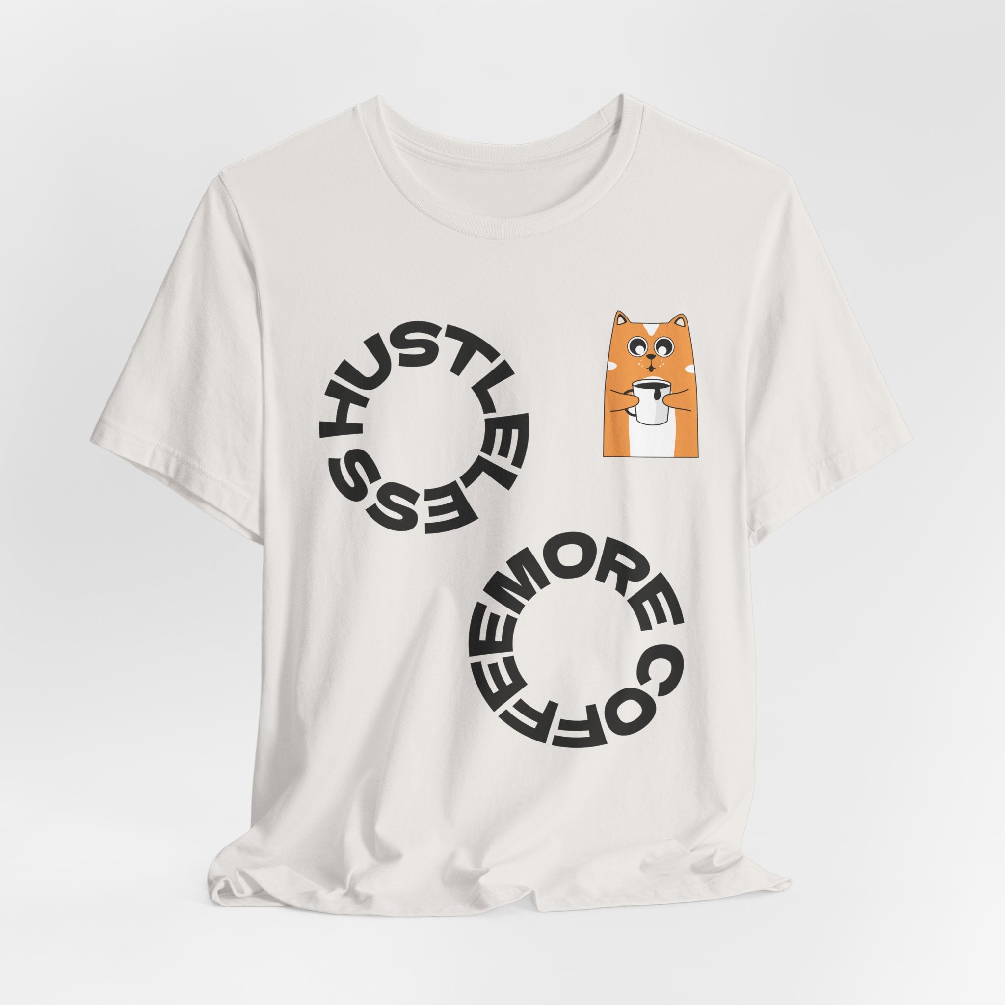 Coffee Hustle Circle, Shiba Inu Pocket Tee