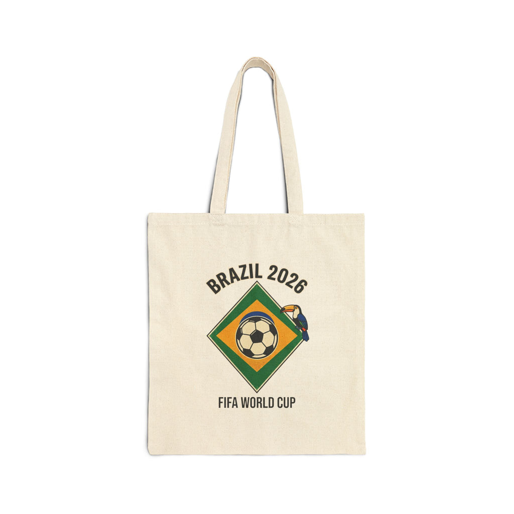 Cotton Canvas Tote Bag/ Brazil/ gool in flag