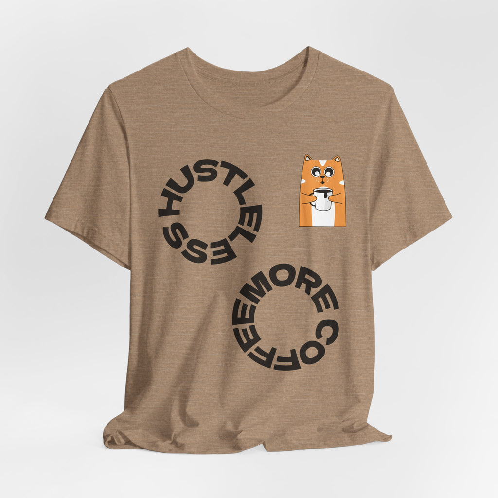 Coffee Hustle Circle, Shiba Inu Pocket Tee