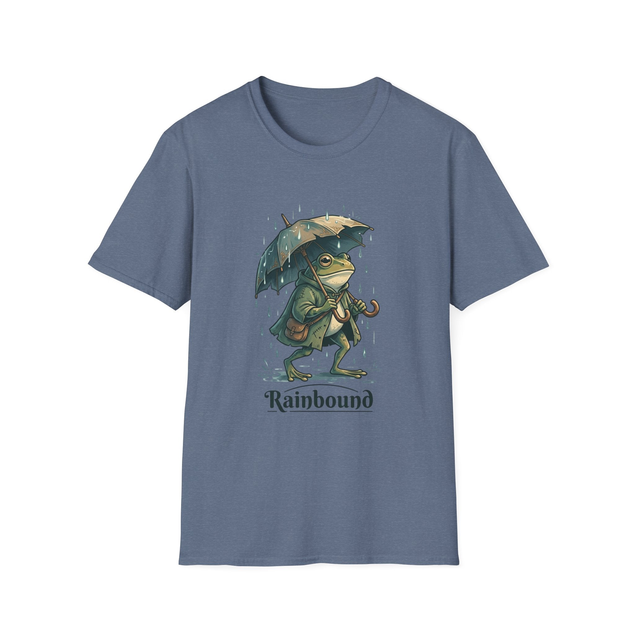 Rainbound Frog with Umbrella T-Shirt
