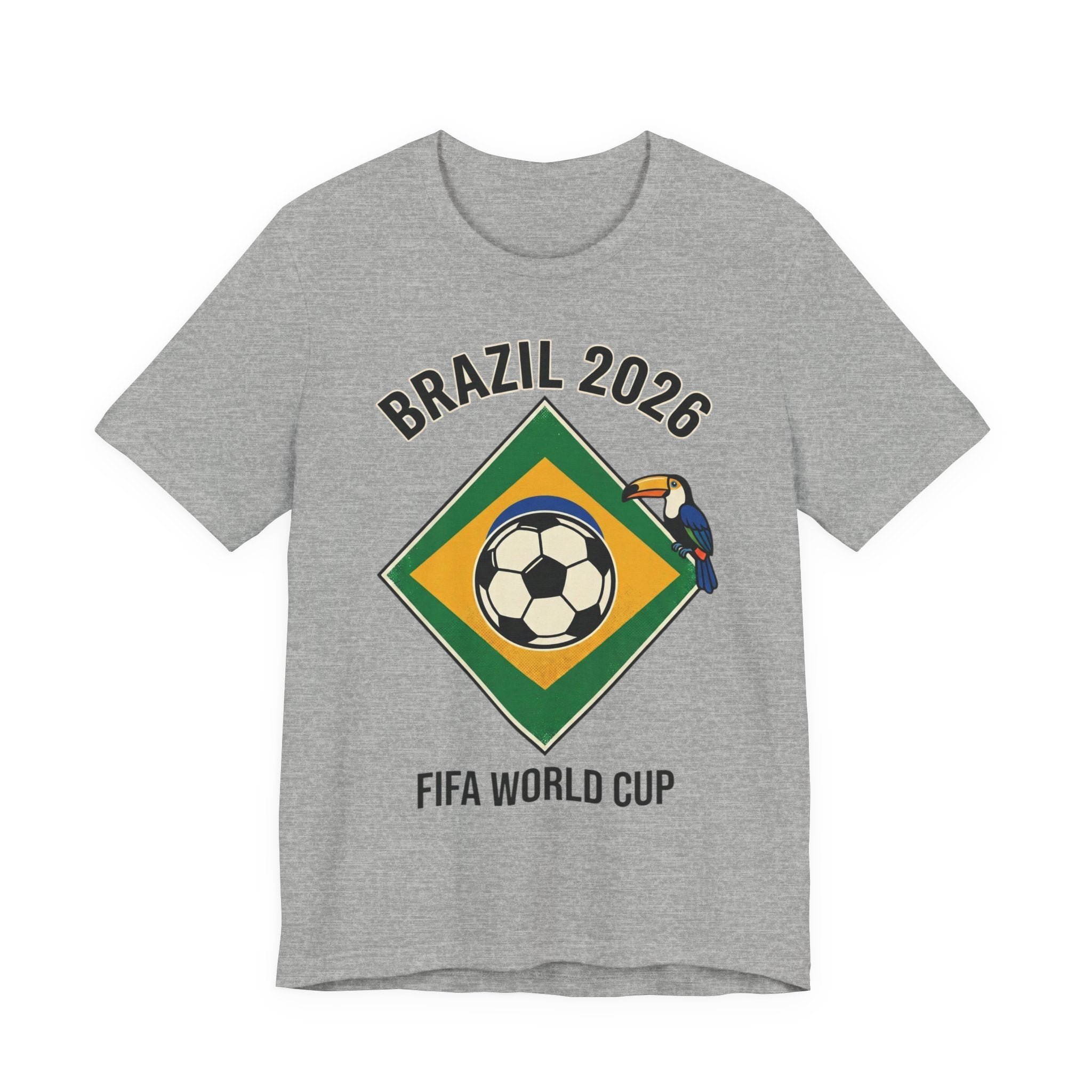Unisex Jersey Short Sleeve Tee/Brazil Ball in the flag