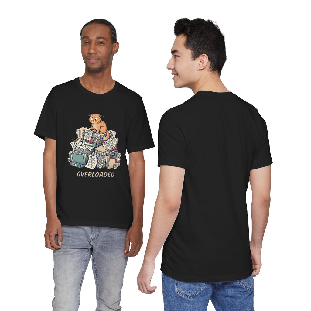 Overloaded Cat/Tee | Funny Cat Graphic T-Shirt
