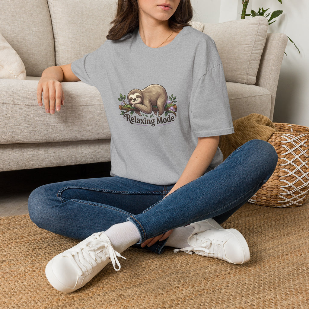 Relaxing Mode Sloth T-Shirt | Cute Sloth Graphic Tee