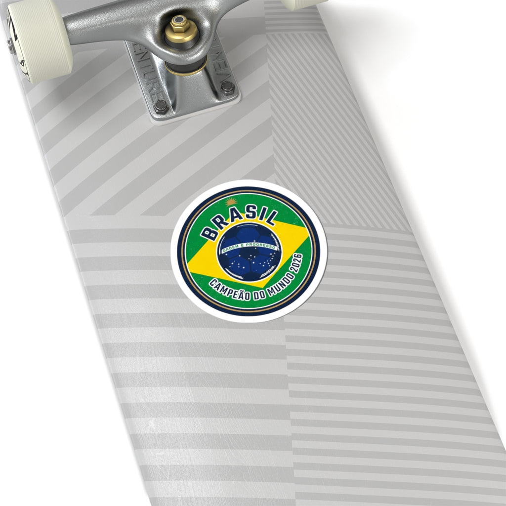 Brazil Flag Crest Sticker | Soccer Championship, Country Pride 2026
