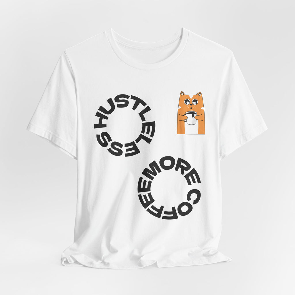 Coffee Hustle Circle, Shiba Inu Pocket Tee