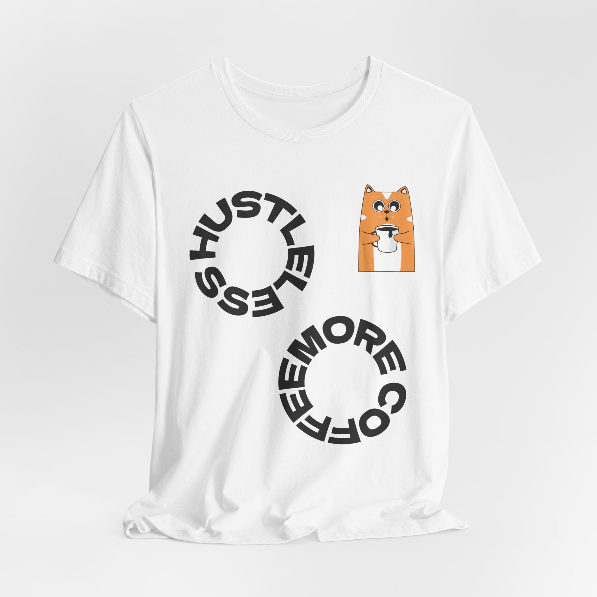 Coffee Hustle Circle, Shiba Inu Pocket Tee