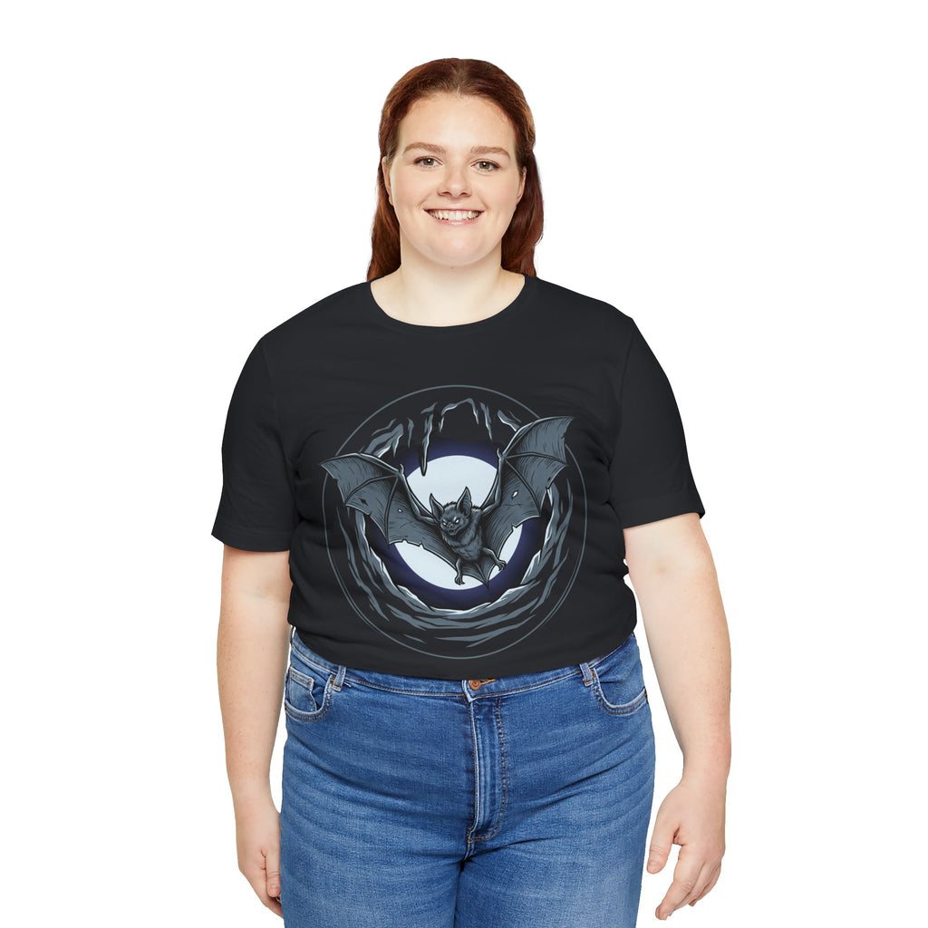 Unisex Jersey Short Sleeve Tee/ bat in a moon shine