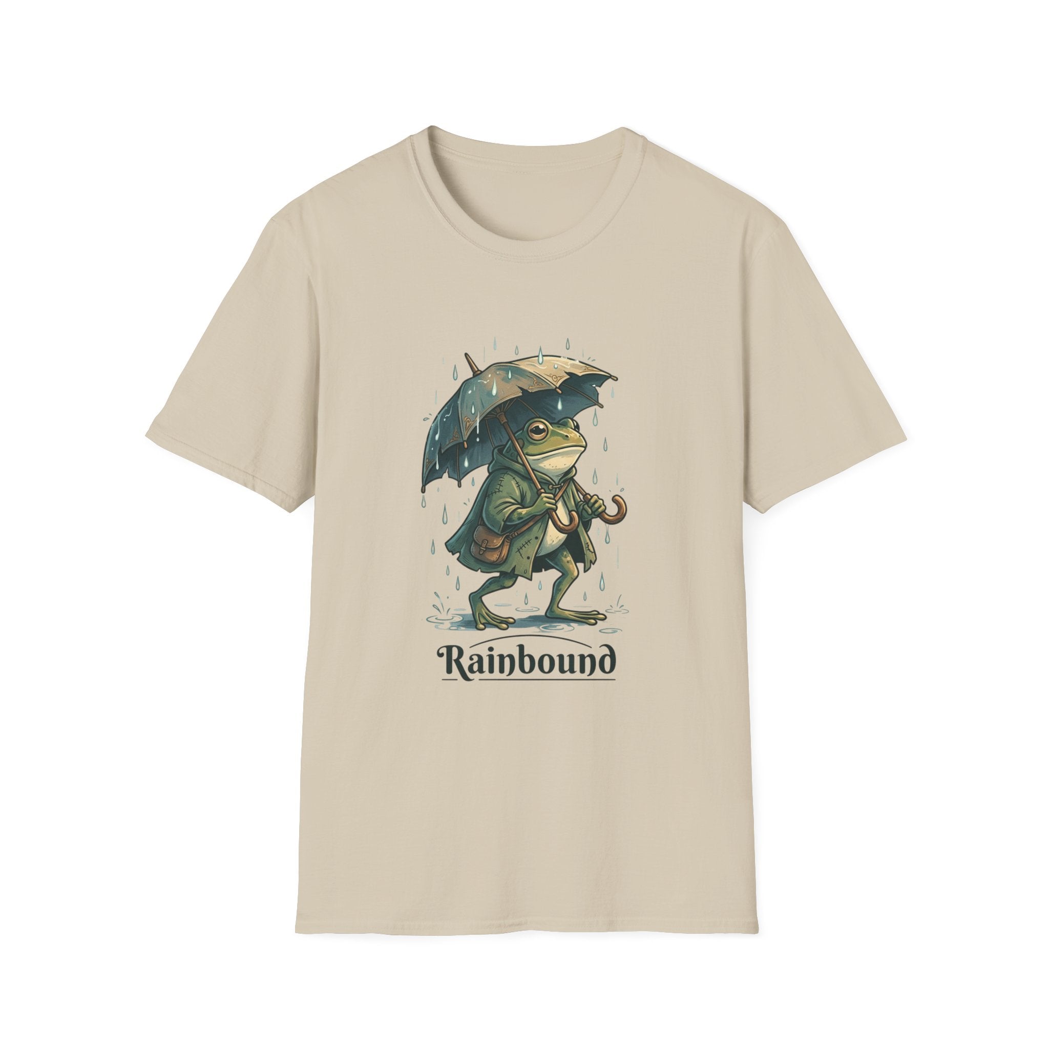 Rainbound Frog with Umbrella T-Shirt
