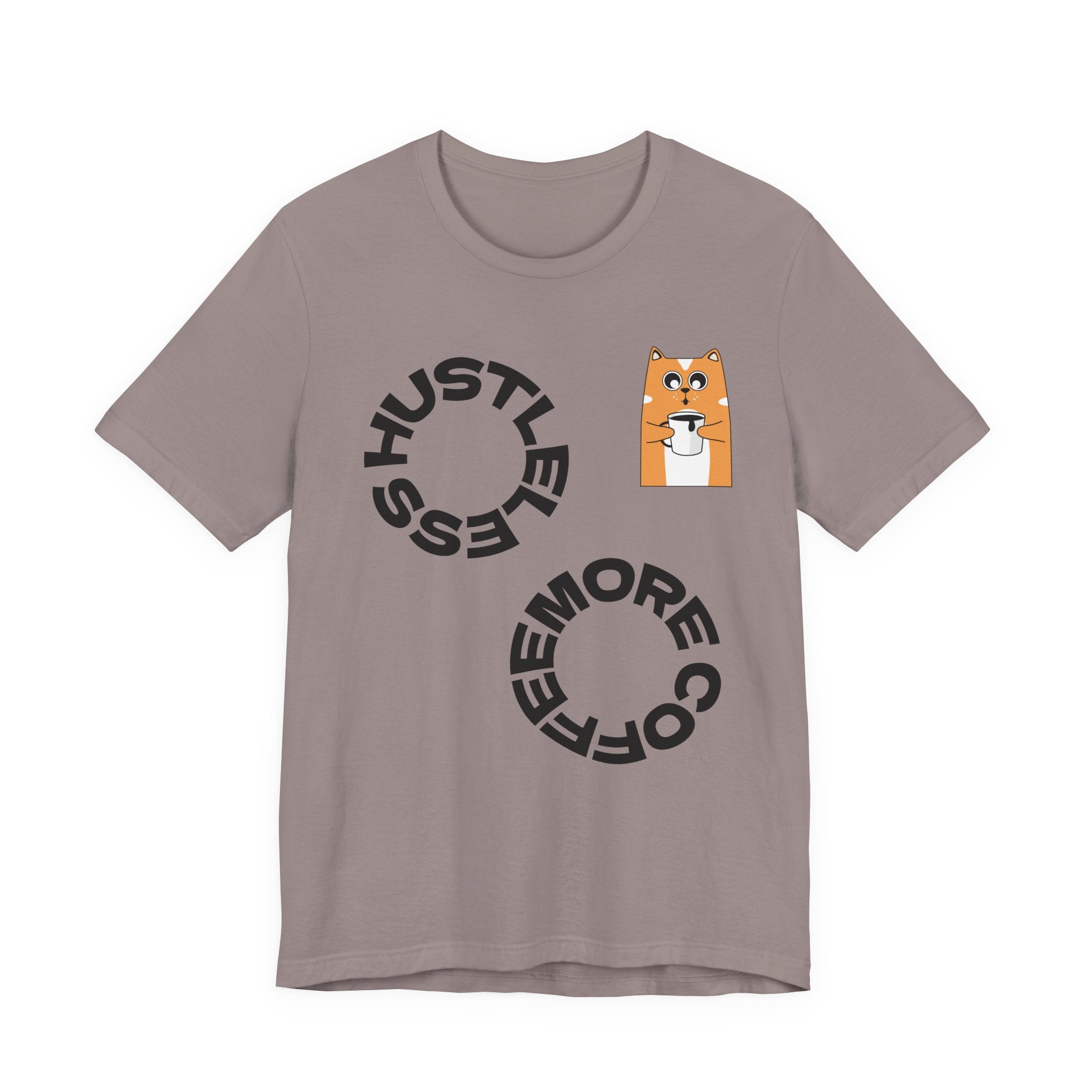 Coffee Hustle Circle, Shiba Inu Pocket Tee