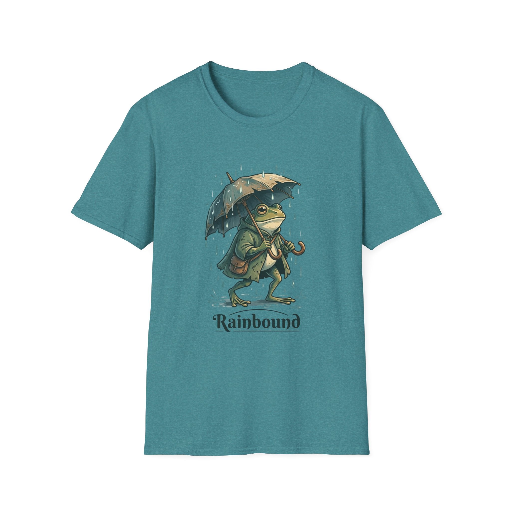 Rainbound Frog with Umbrella T-Shirt