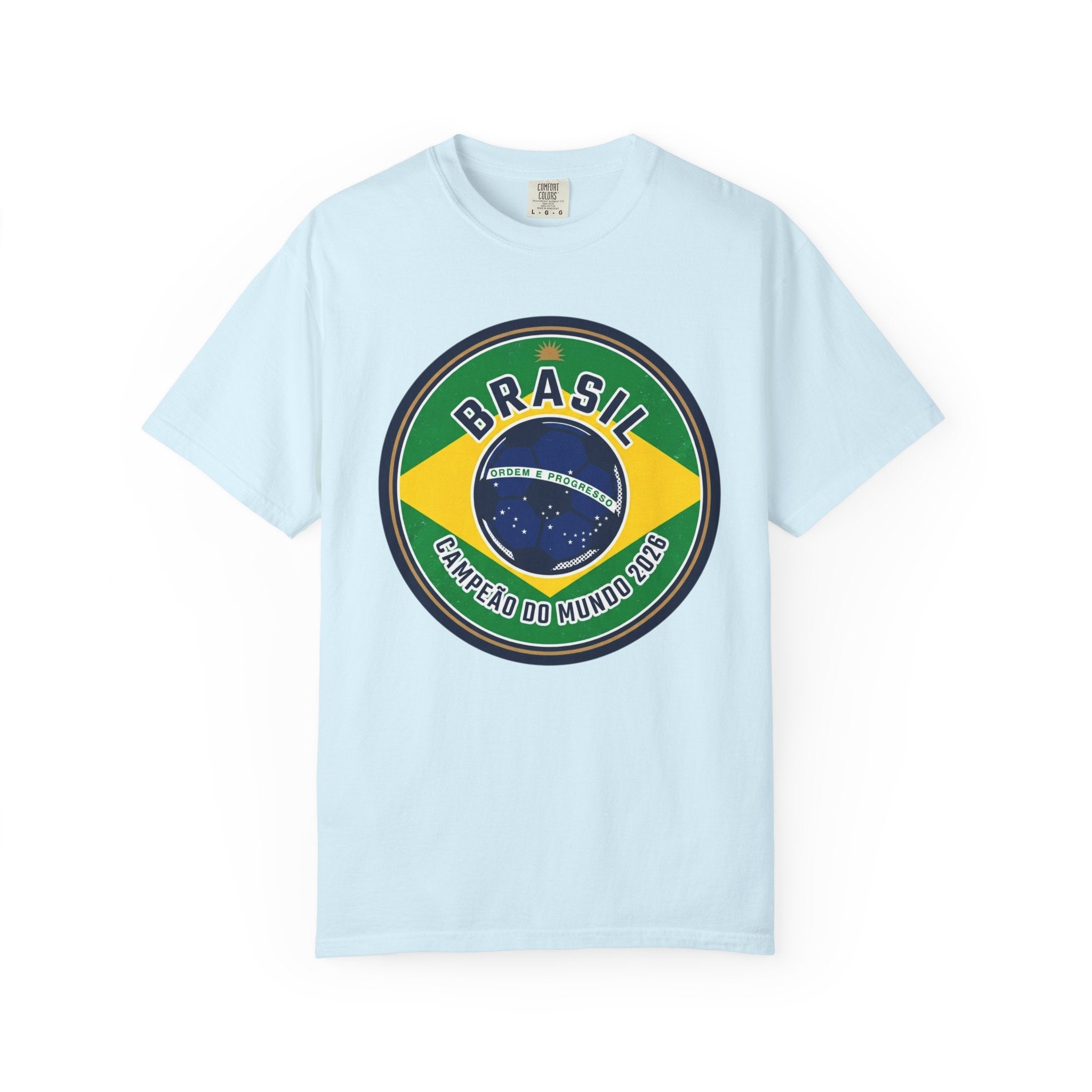 Brasil Flag Emblem T-Shirt | Brazil Campeonato do Mundo 2022