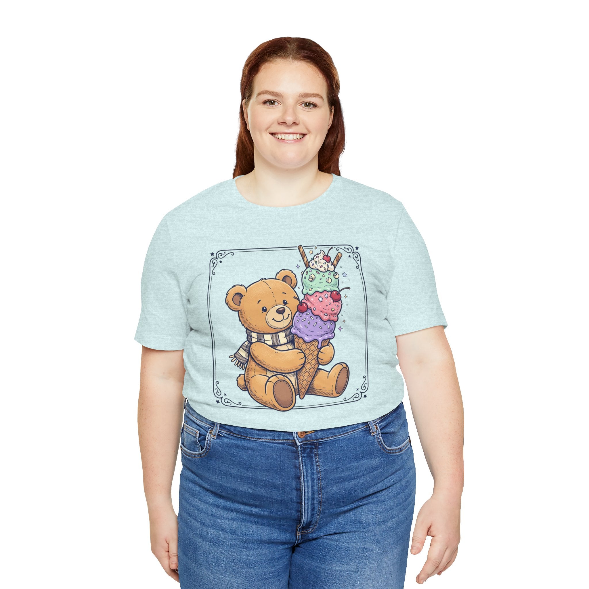 Unisex Jersey Short Sleeve Tee/Teddy/ Ice cream