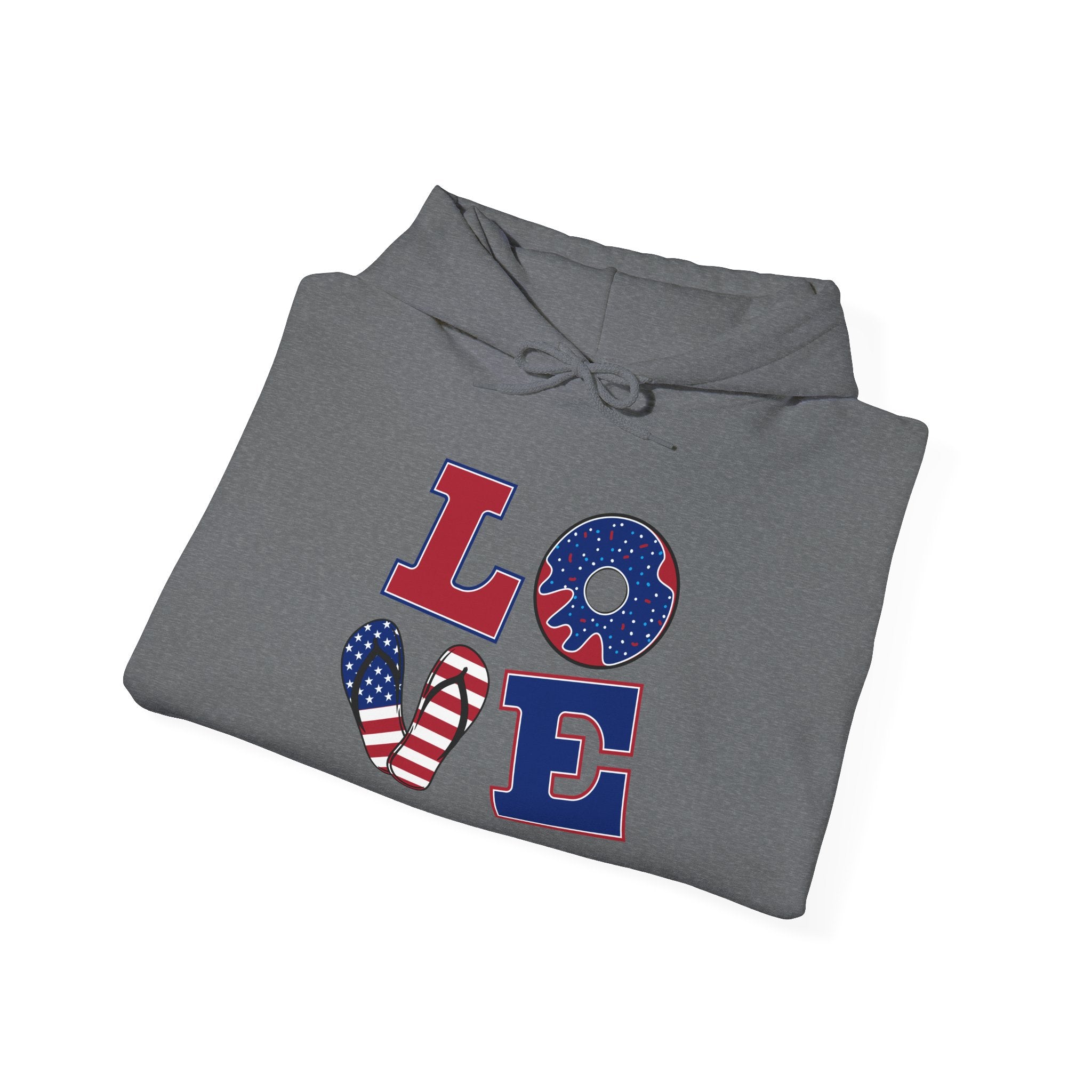 Unisex Heavy Blend™ Hooded Sweatshirt/ Love/USA