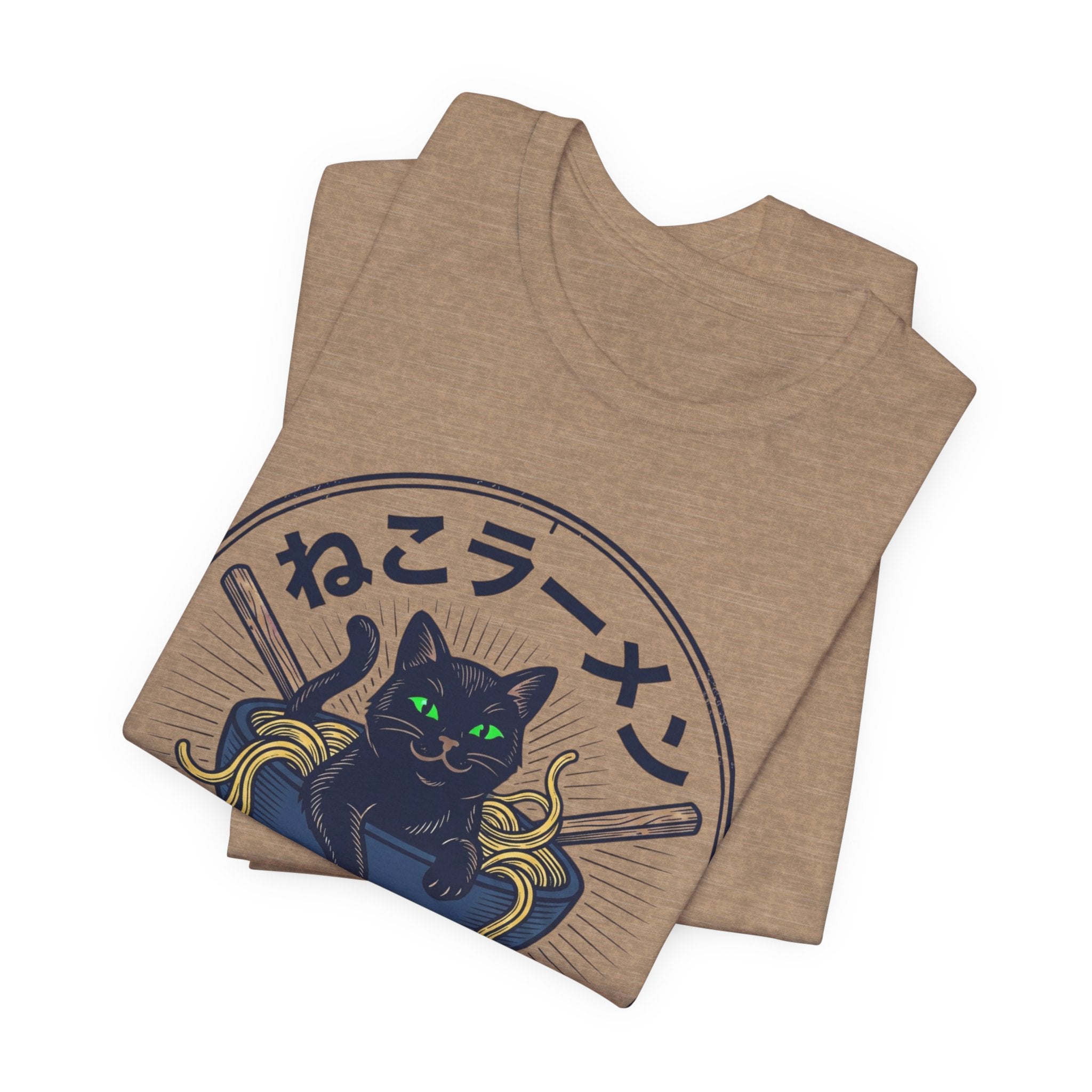 Black Cat Ramen Bowl Tee | Late Night Noodles