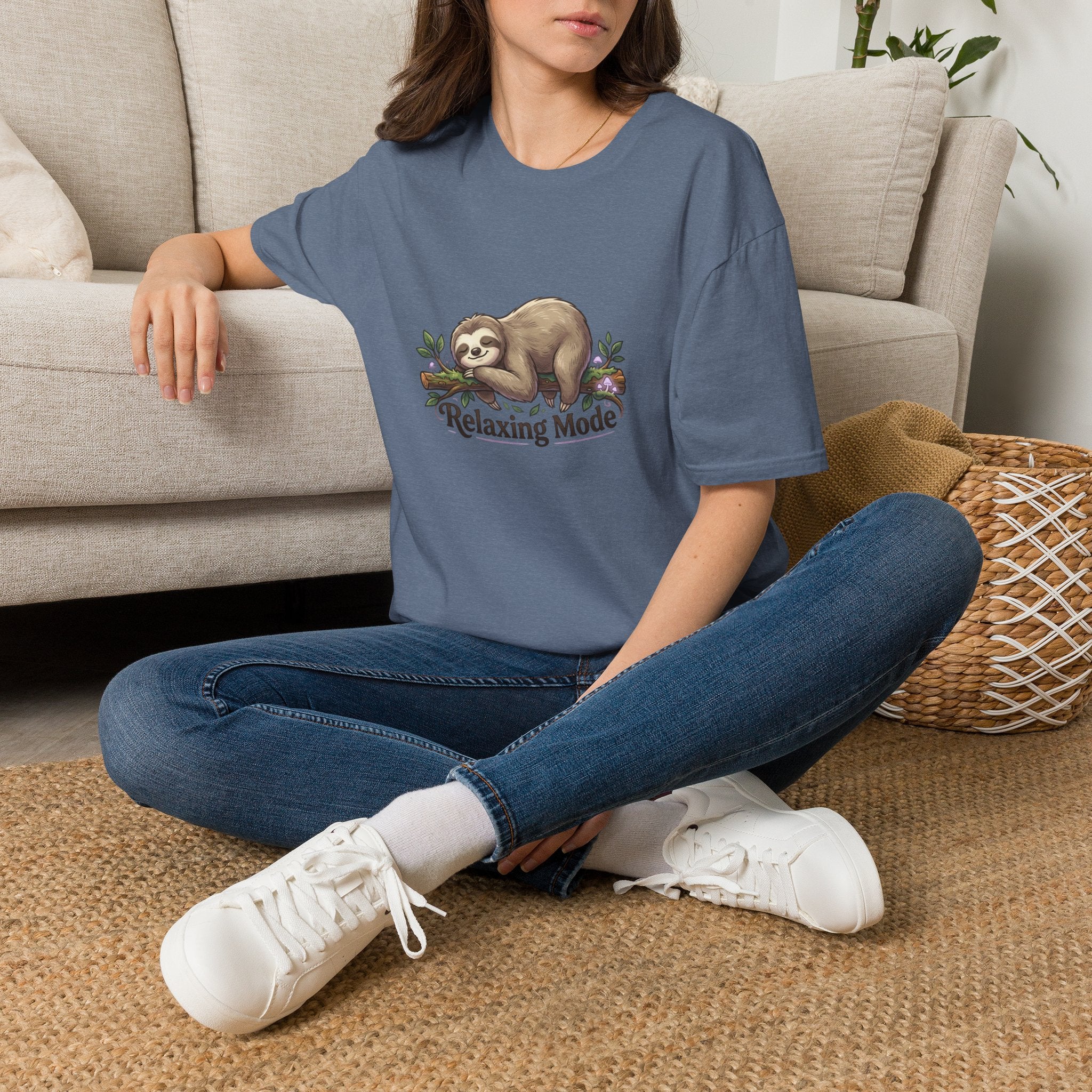 Relaxing Mode Sloth T-Shirt | Cute Sloth Graphic Tee