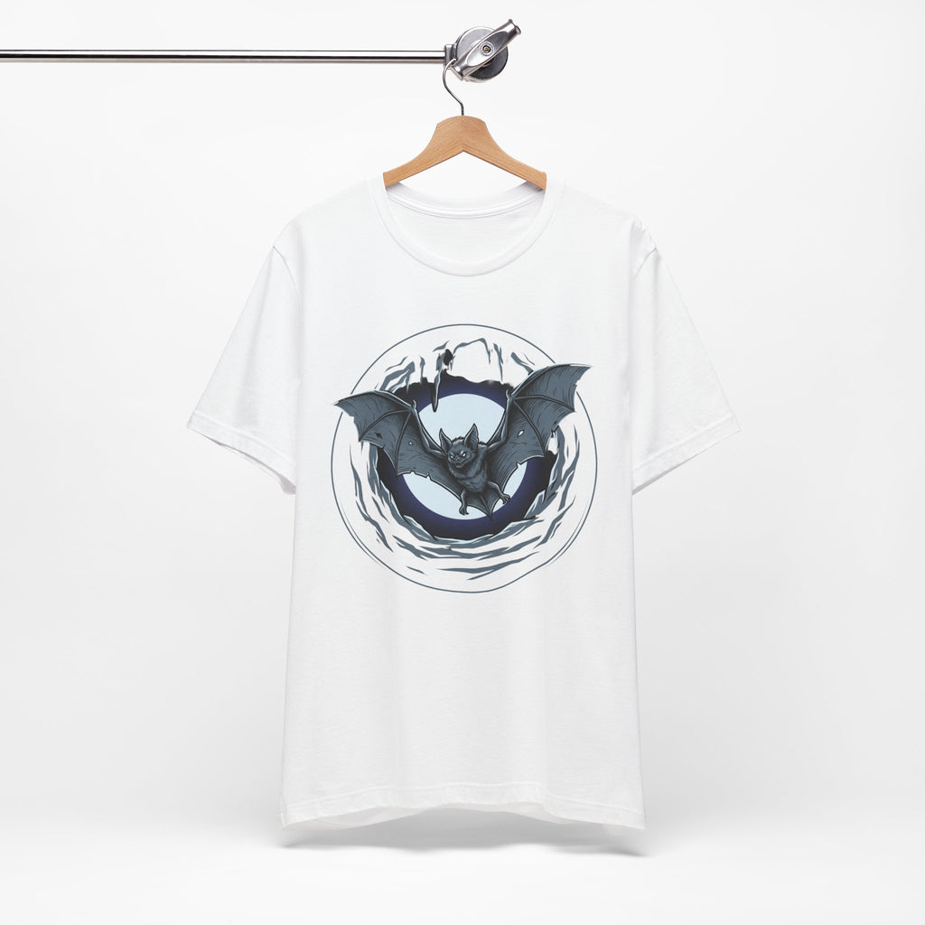Unisex Jersey Short Sleeve Tee/ bat in a moon shine