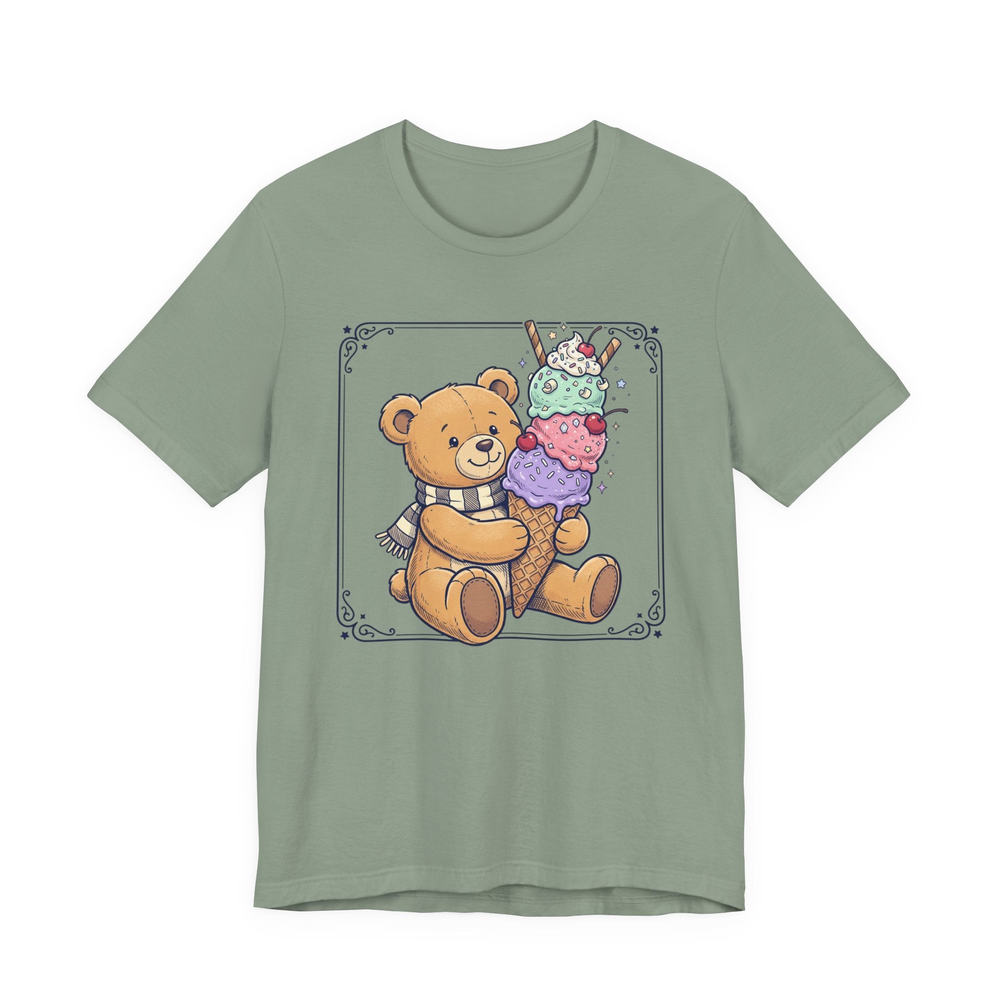 Unisex Jersey Short Sleeve Tee/Teddy/ Ice cream