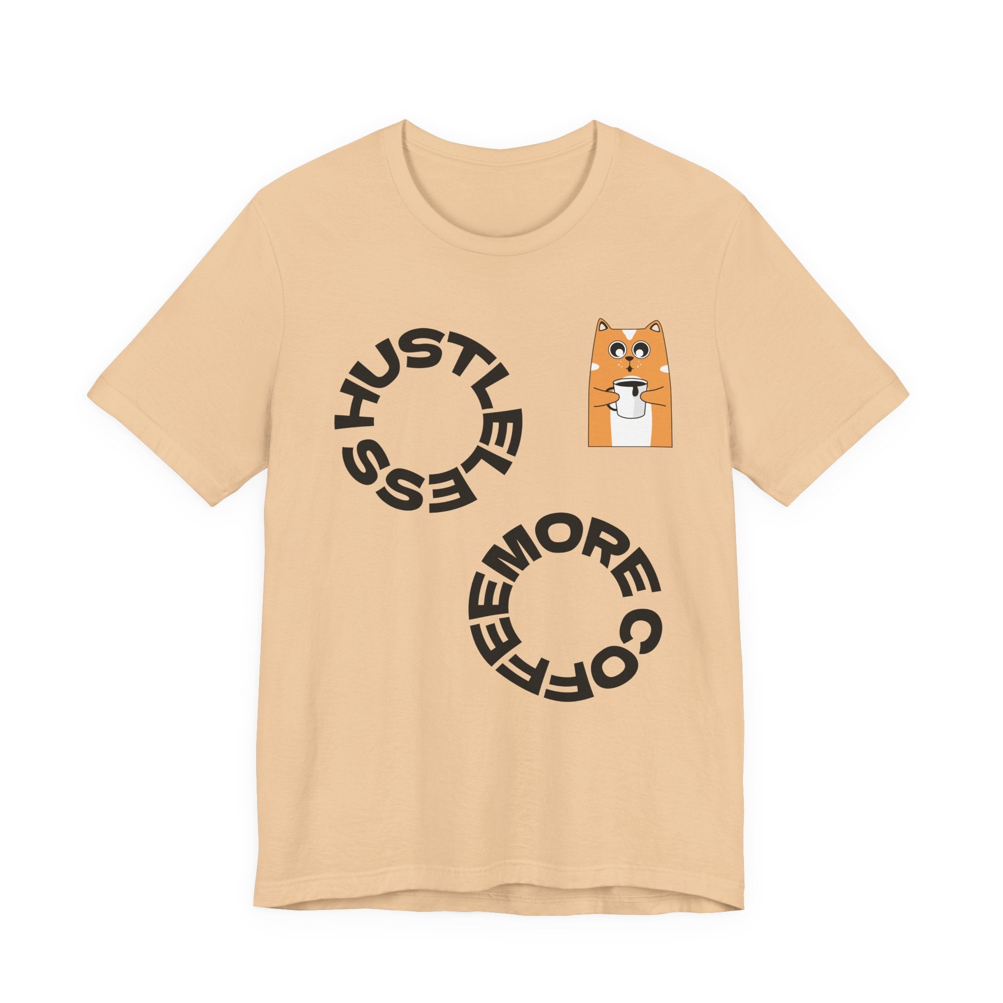Coffee Hustle Circle, Shiba Inu Pocket Tee