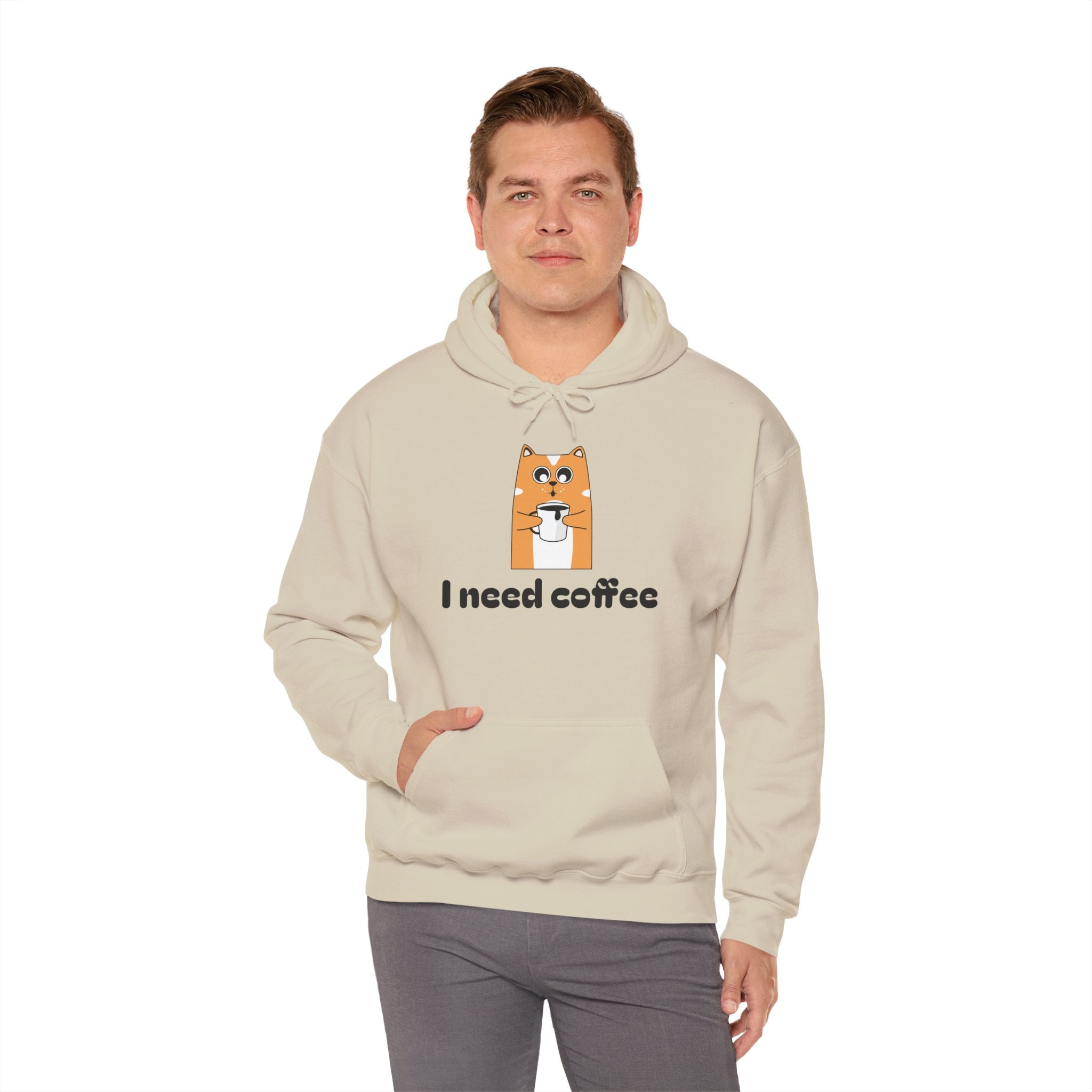 Shiba Inu Coffee Mug Hoodie | Cat Face Graphic Hoodie