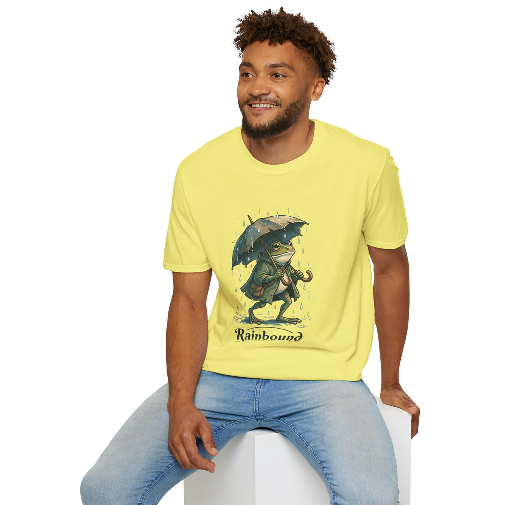 Rainbound Frog with Umbrella T-Shirt