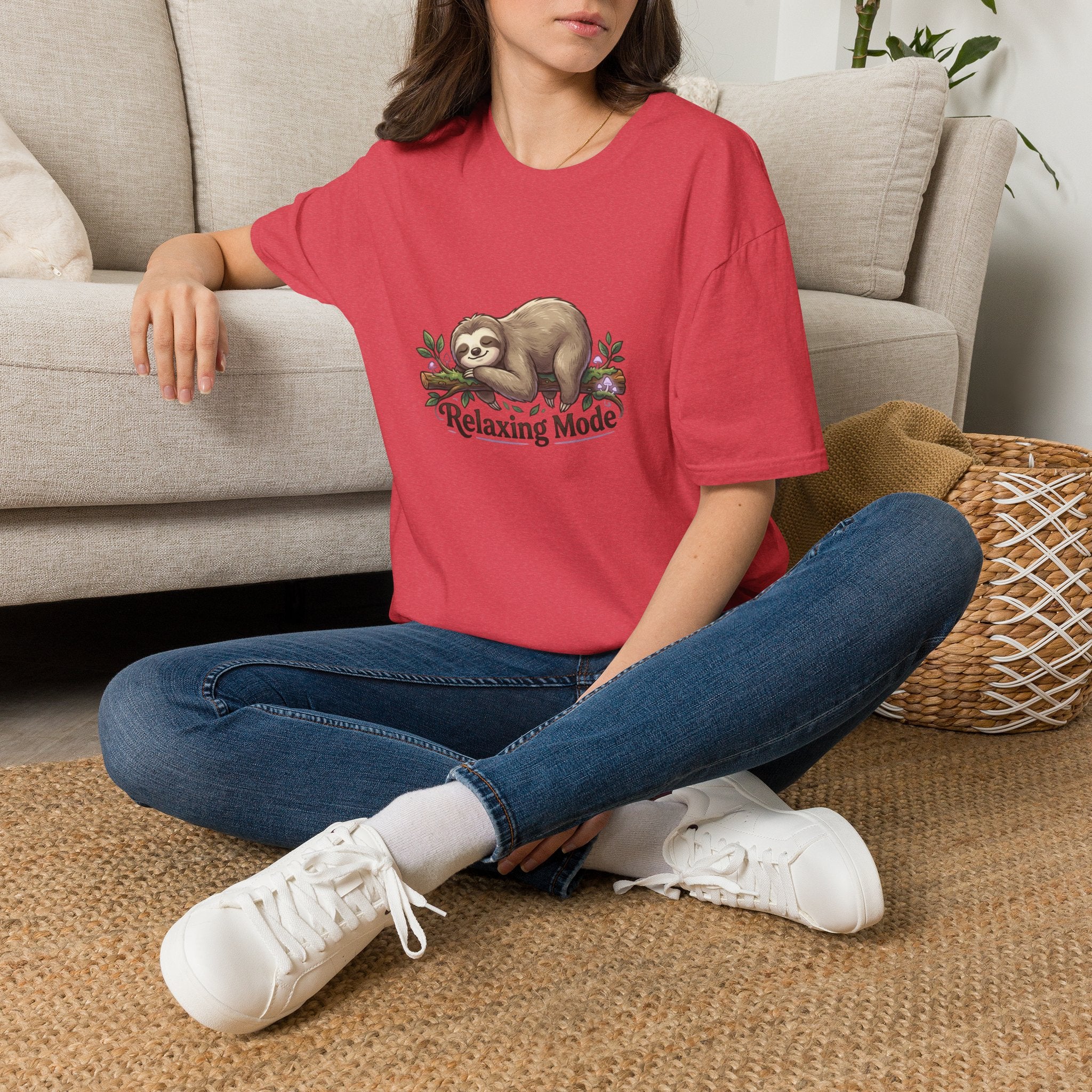 Relaxing Mode Sloth T-Shirt | Cute Sloth Graphic Tee