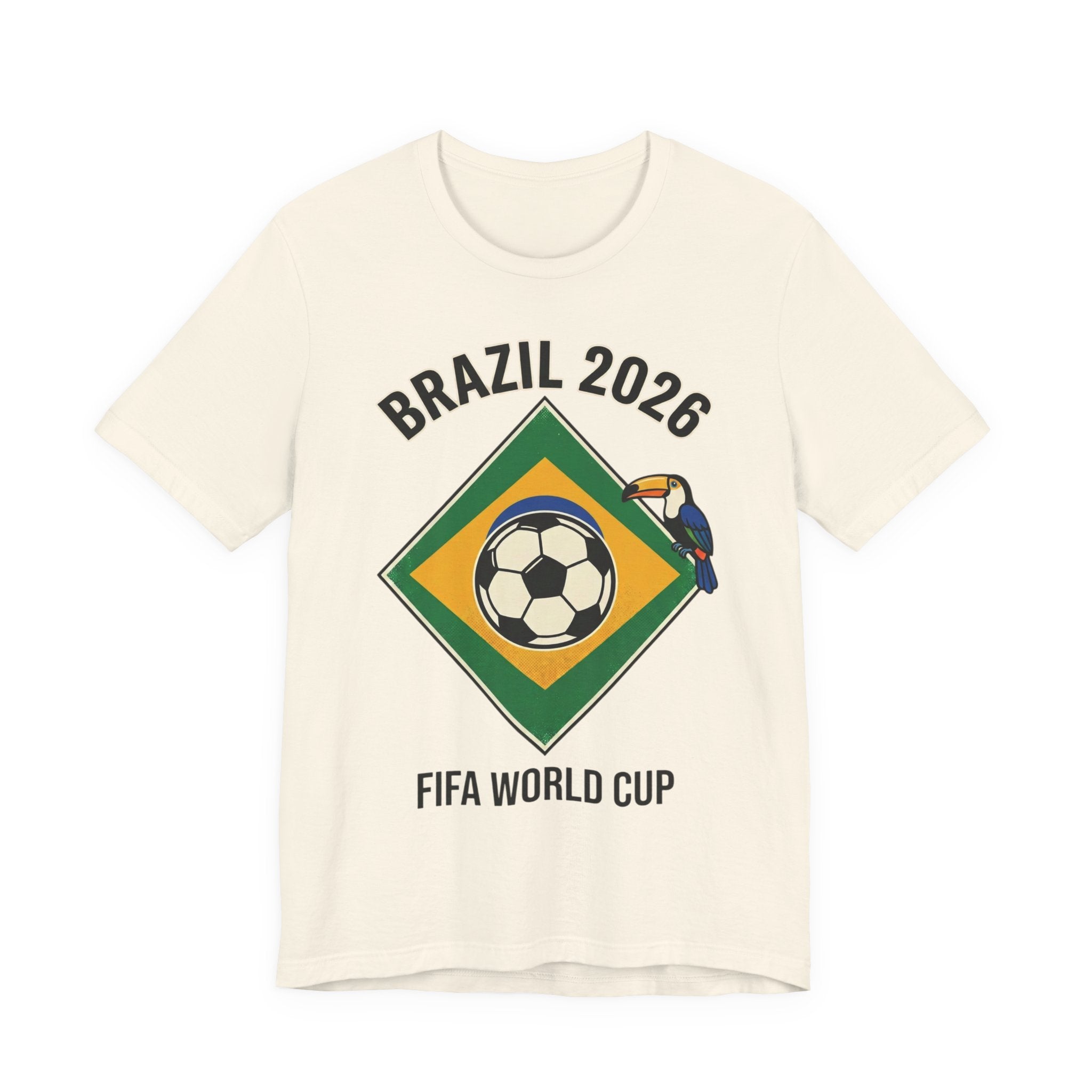 Unisex Jersey Short Sleeve Tee/Brazil Ball in the flag