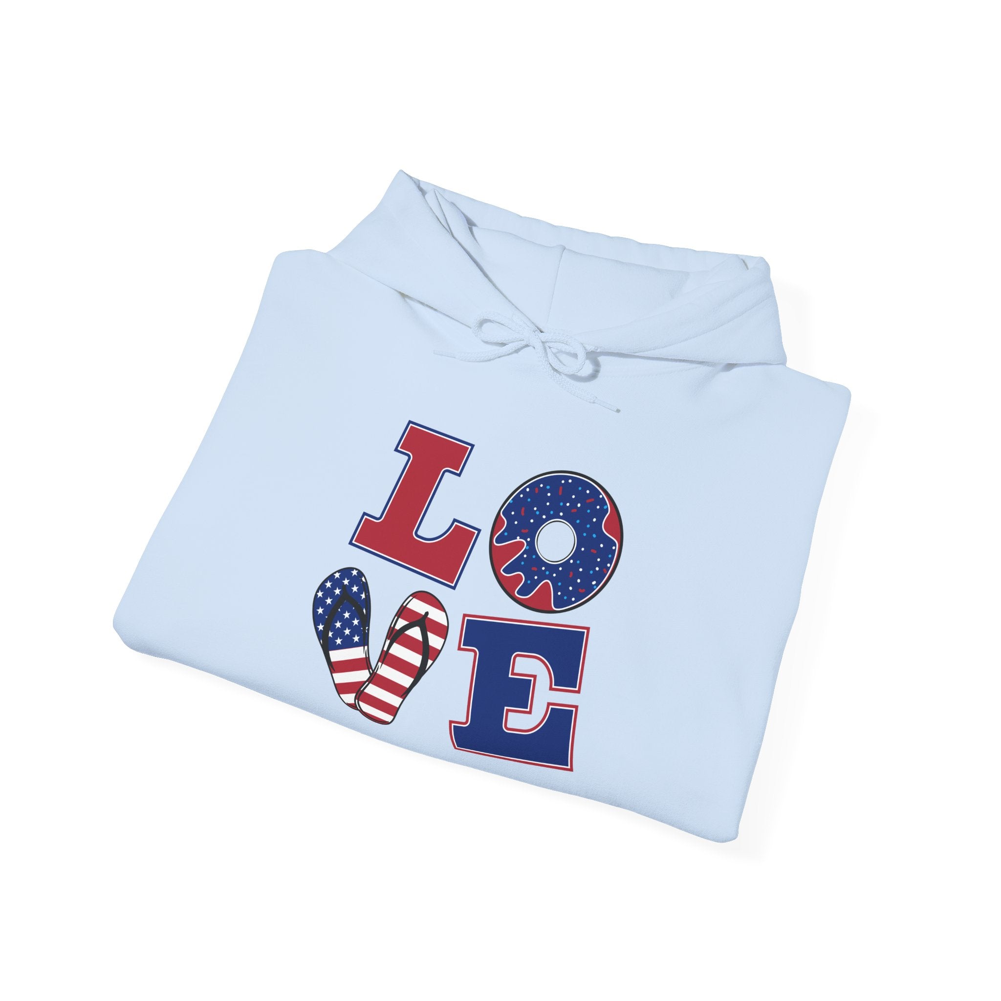 Unisex Heavy Blend™ Hooded Sweatshirt/ Love/USA