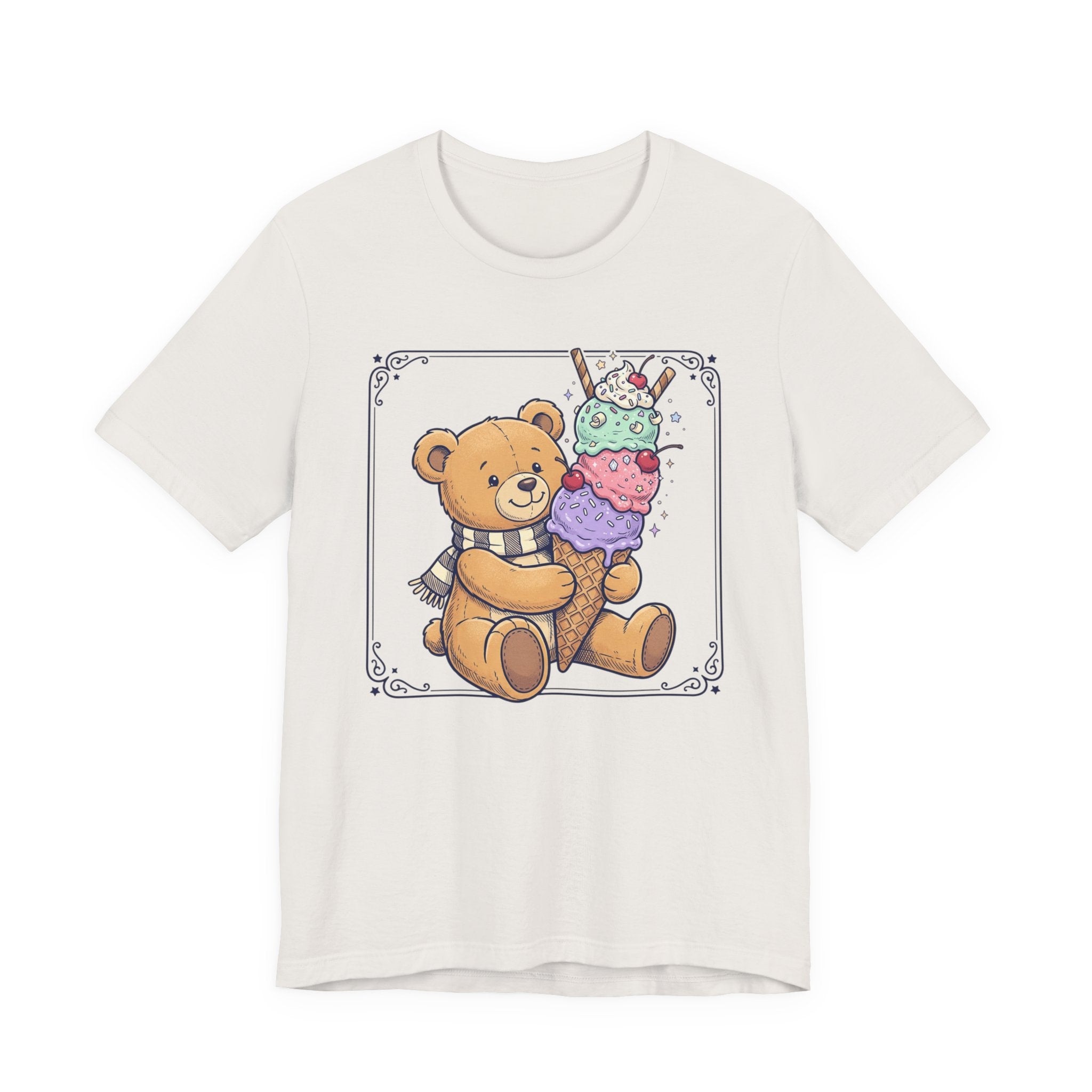 Unisex Jersey Short Sleeve Tee/Teddy/ Ice cream
