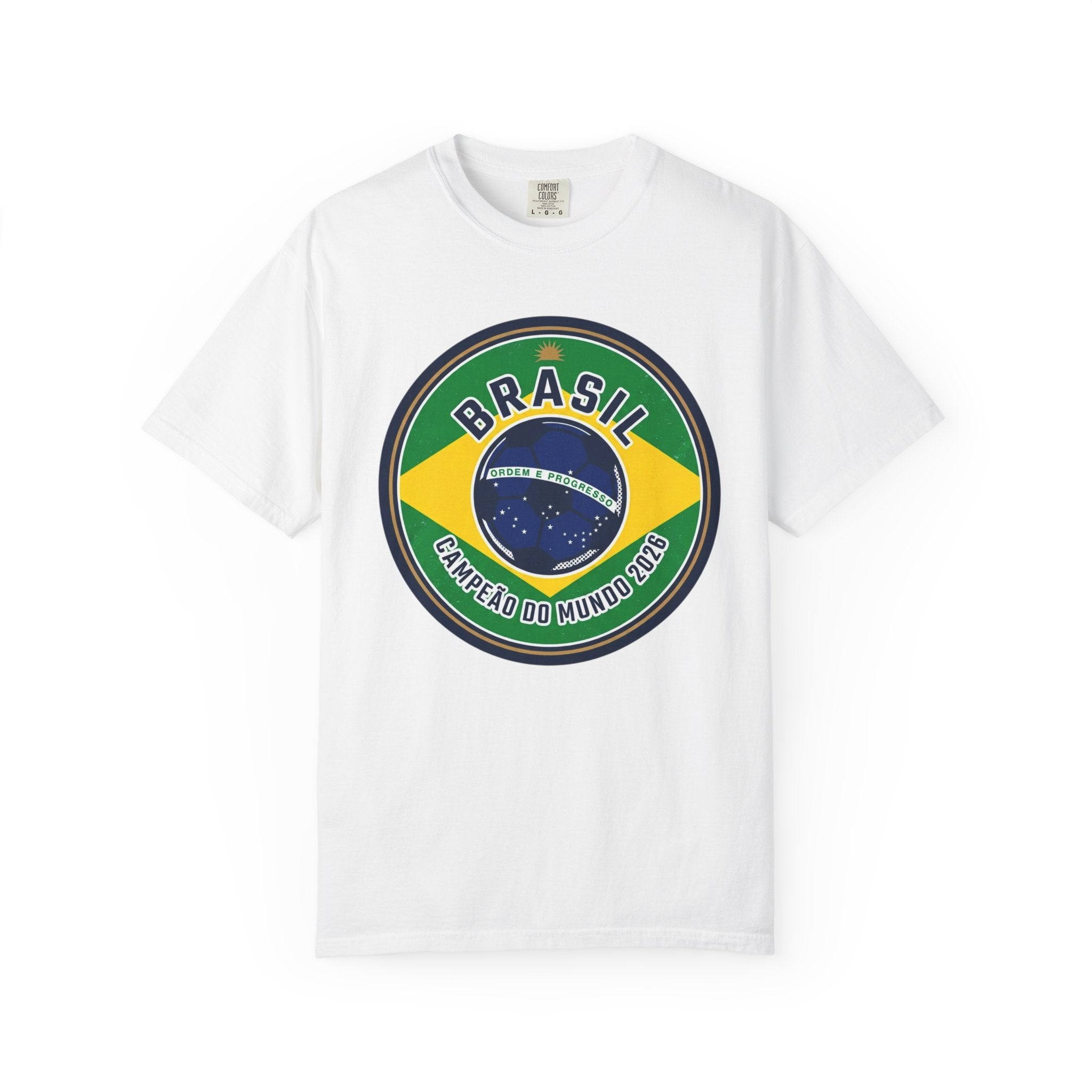 Brasil Flag Emblem T-Shirt | Brazil Campeonato do Mundo 2022