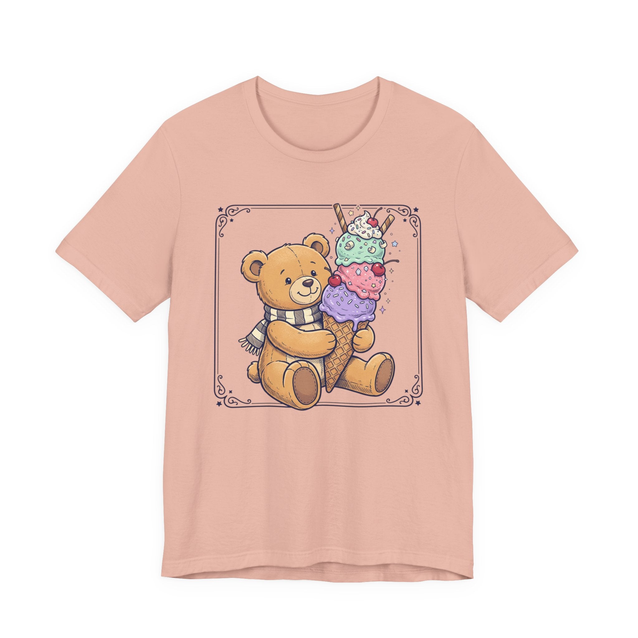 Unisex Jersey Short Sleeve Tee/Teddy/ Ice cream