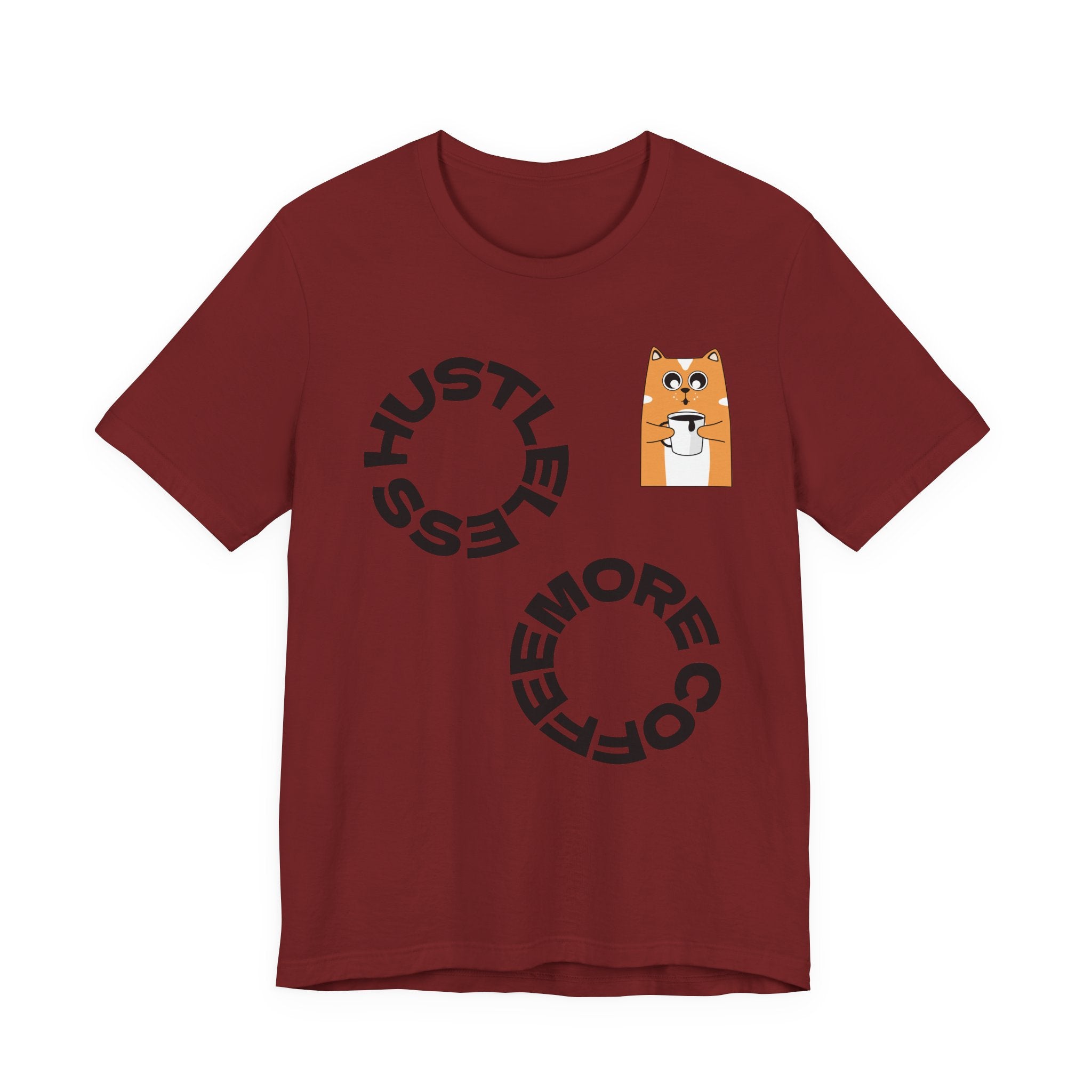 Coffee Hustle Circle, Shiba Inu Pocket Tee