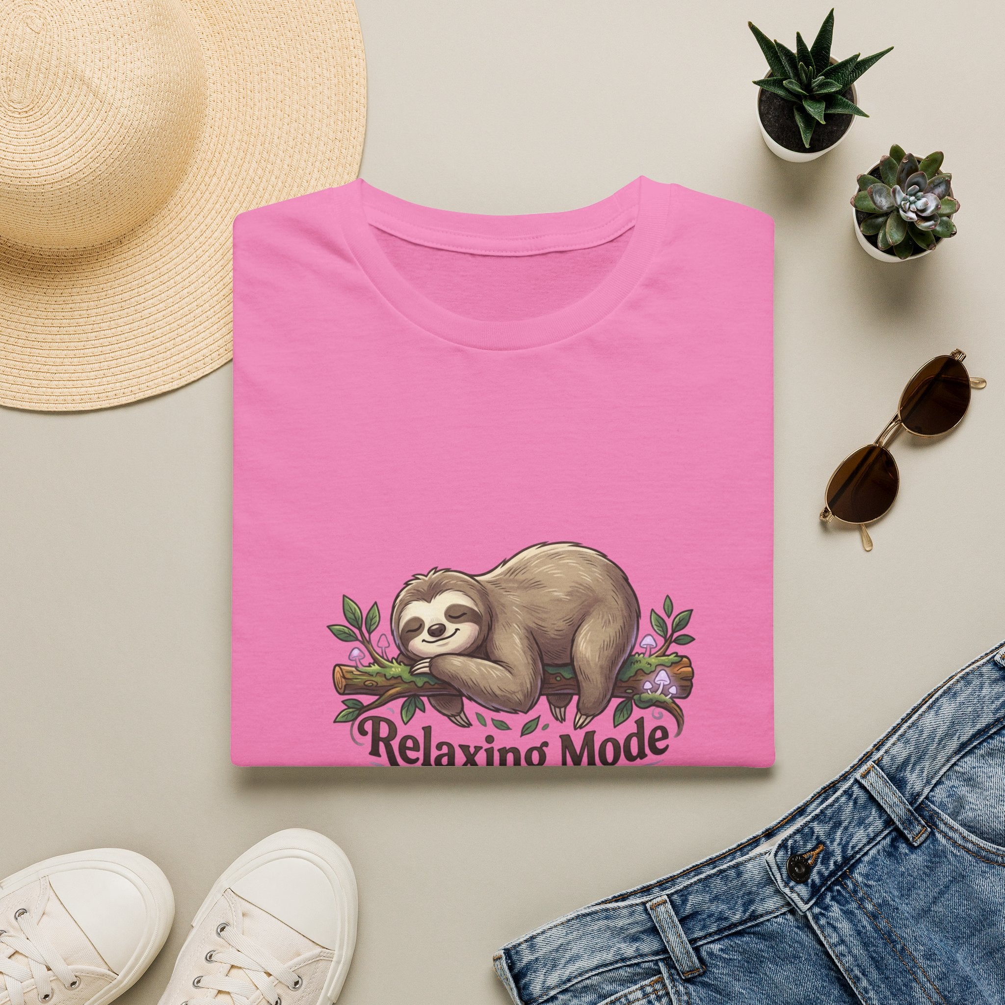 Relaxing Mode Sloth T-Shirt | Cute Sloth Graphic Tee