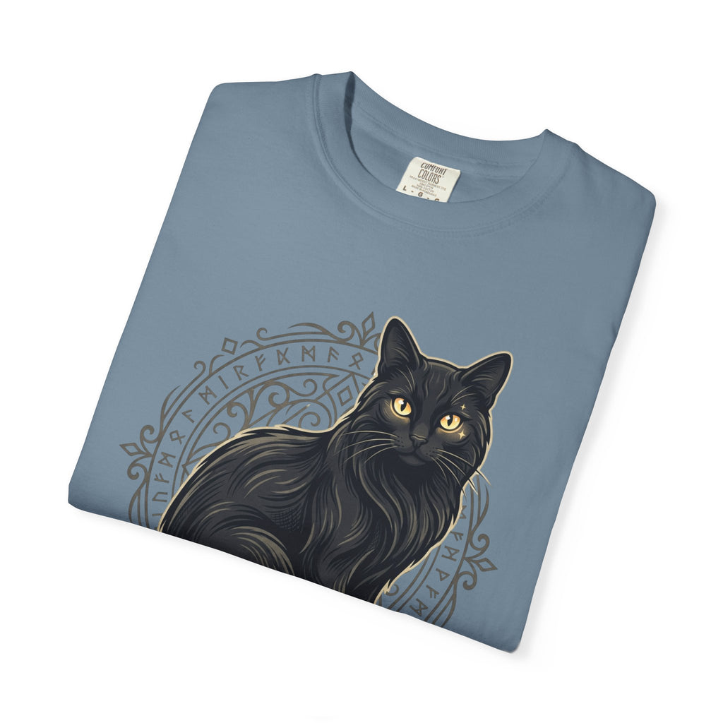 Hello Darkness My Old Friend black cat T-Shirt | Gothic Cat Tee