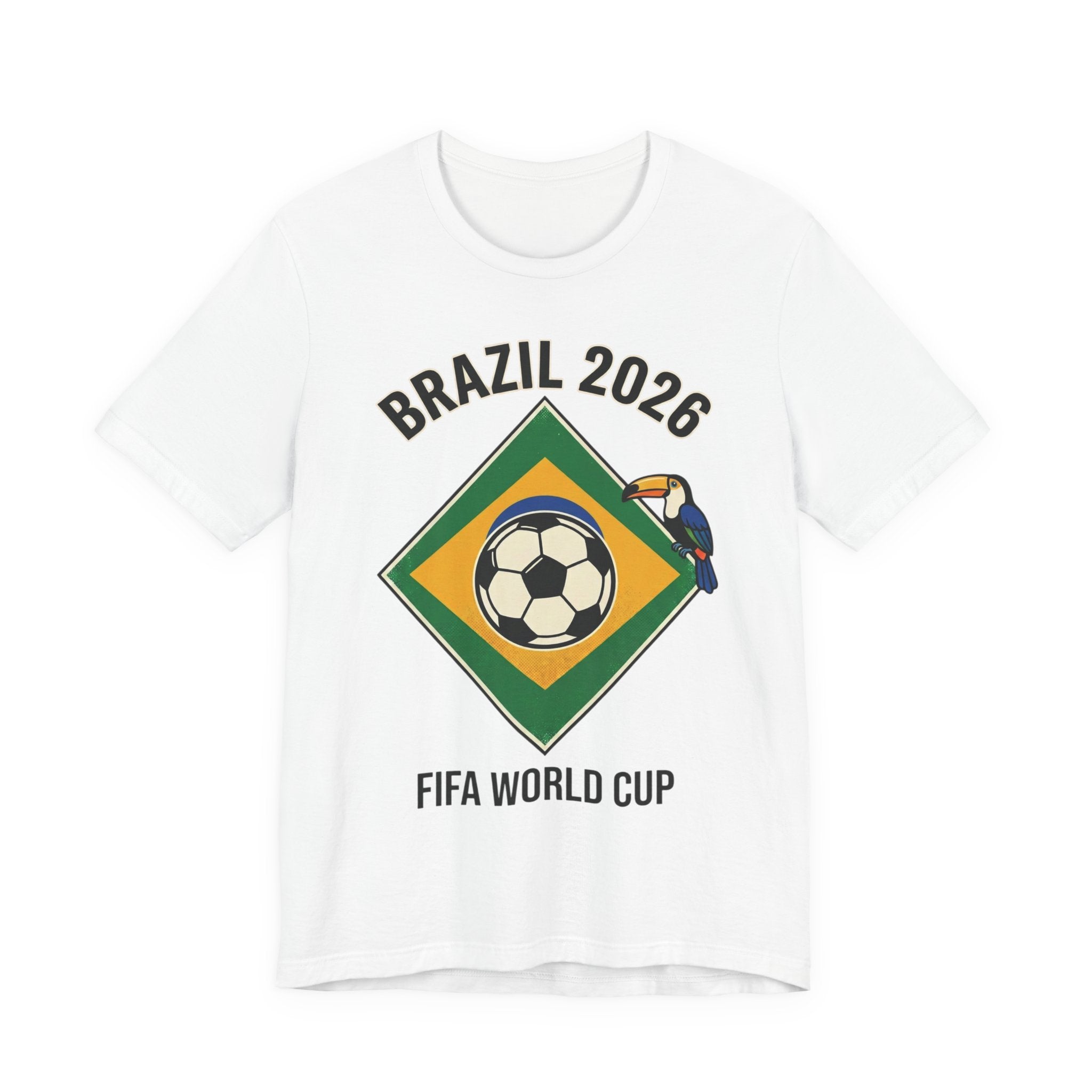 Unisex Jersey Short Sleeve Tee/Brazil Ball in the flag