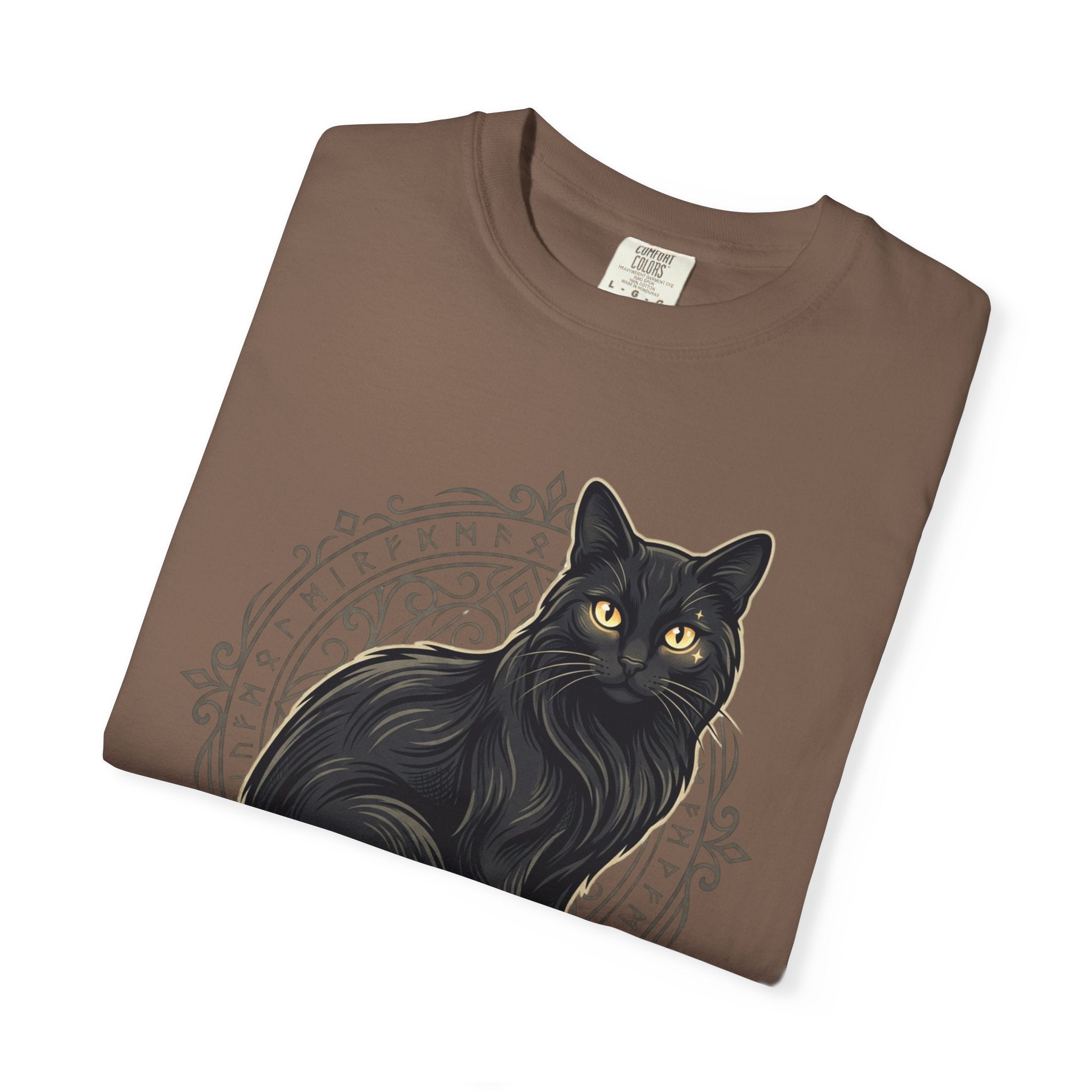 Hello Darkness My Old Friend black cat T-Shirt | Gothic Cat Tee