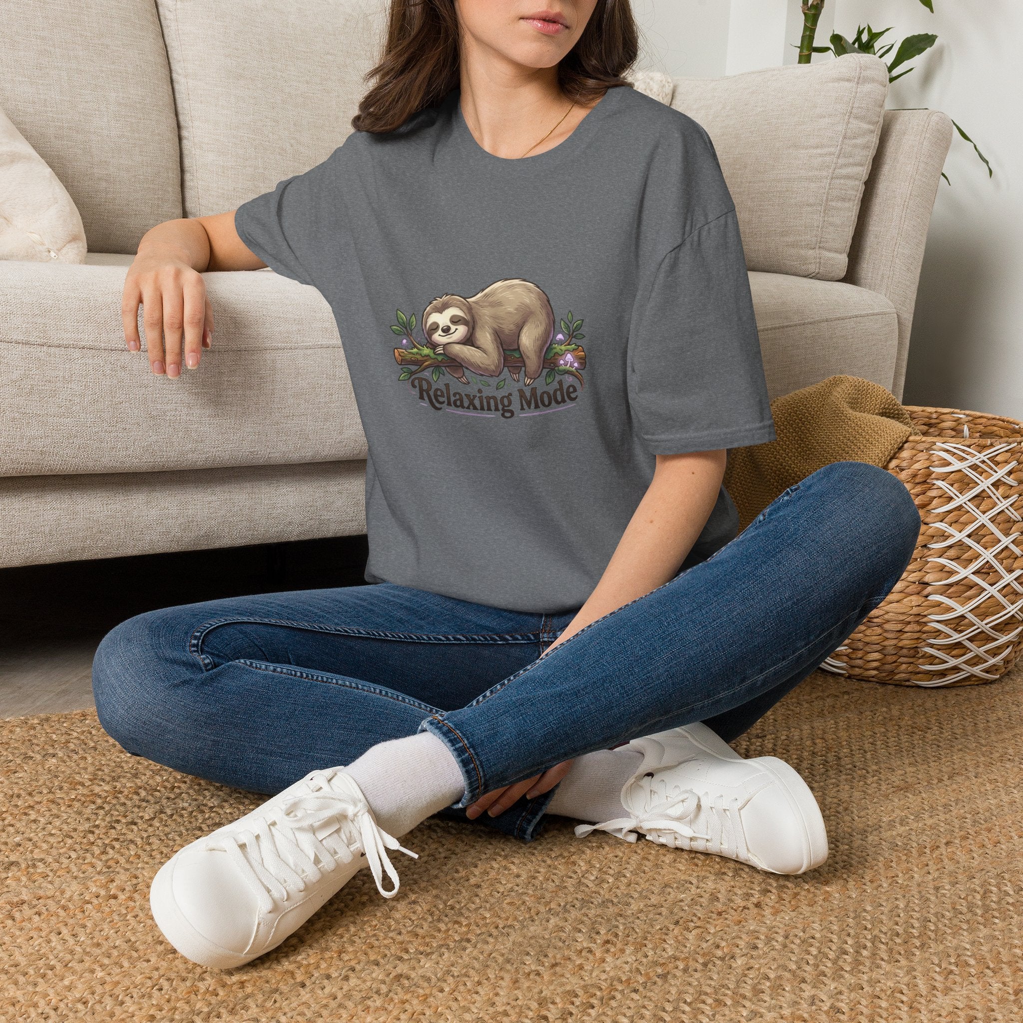 Relaxing Mode Sloth T-Shirt | Cute Sloth Graphic Tee