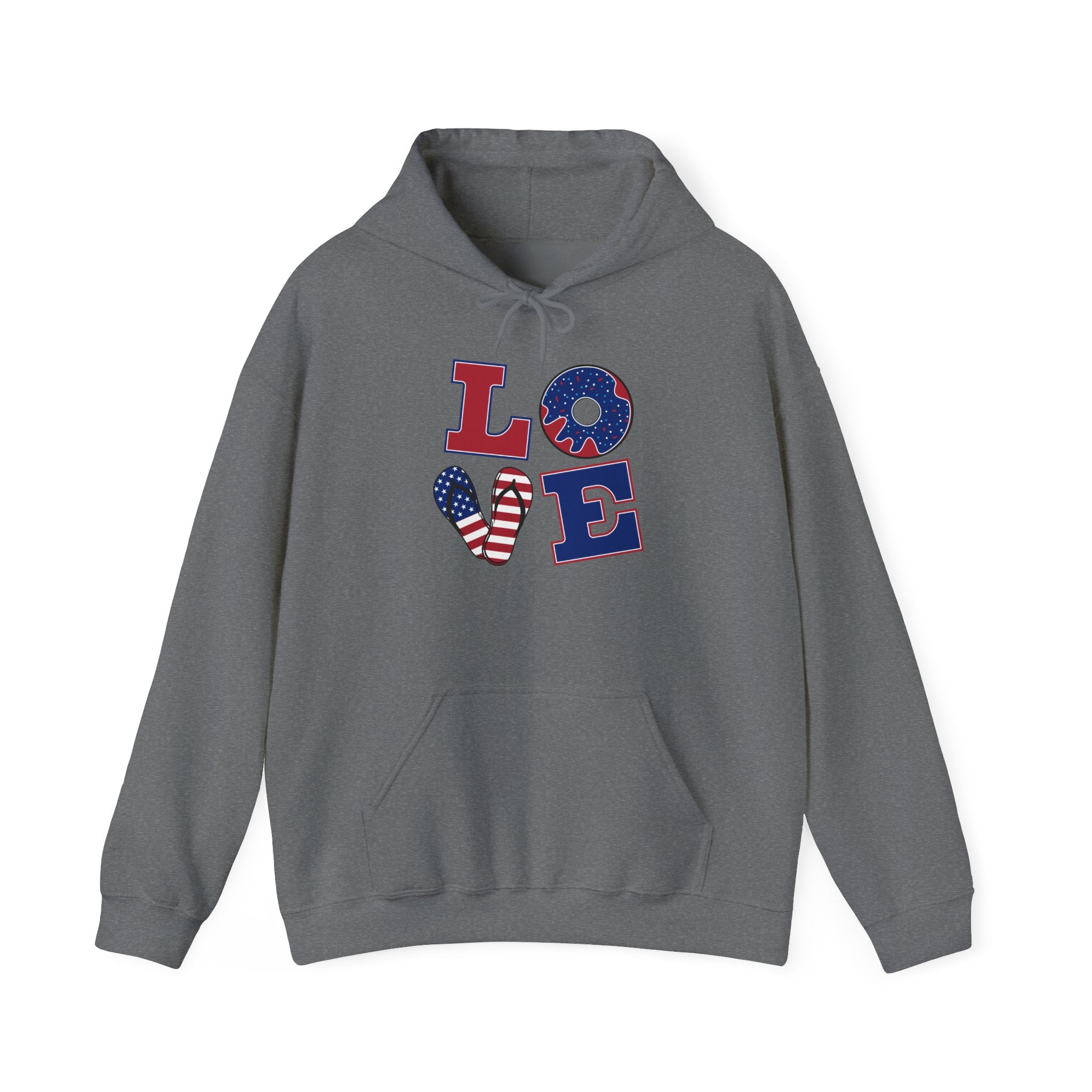 Unisex Heavy Blend™ Hooded Sweatshirt/ Love/USA