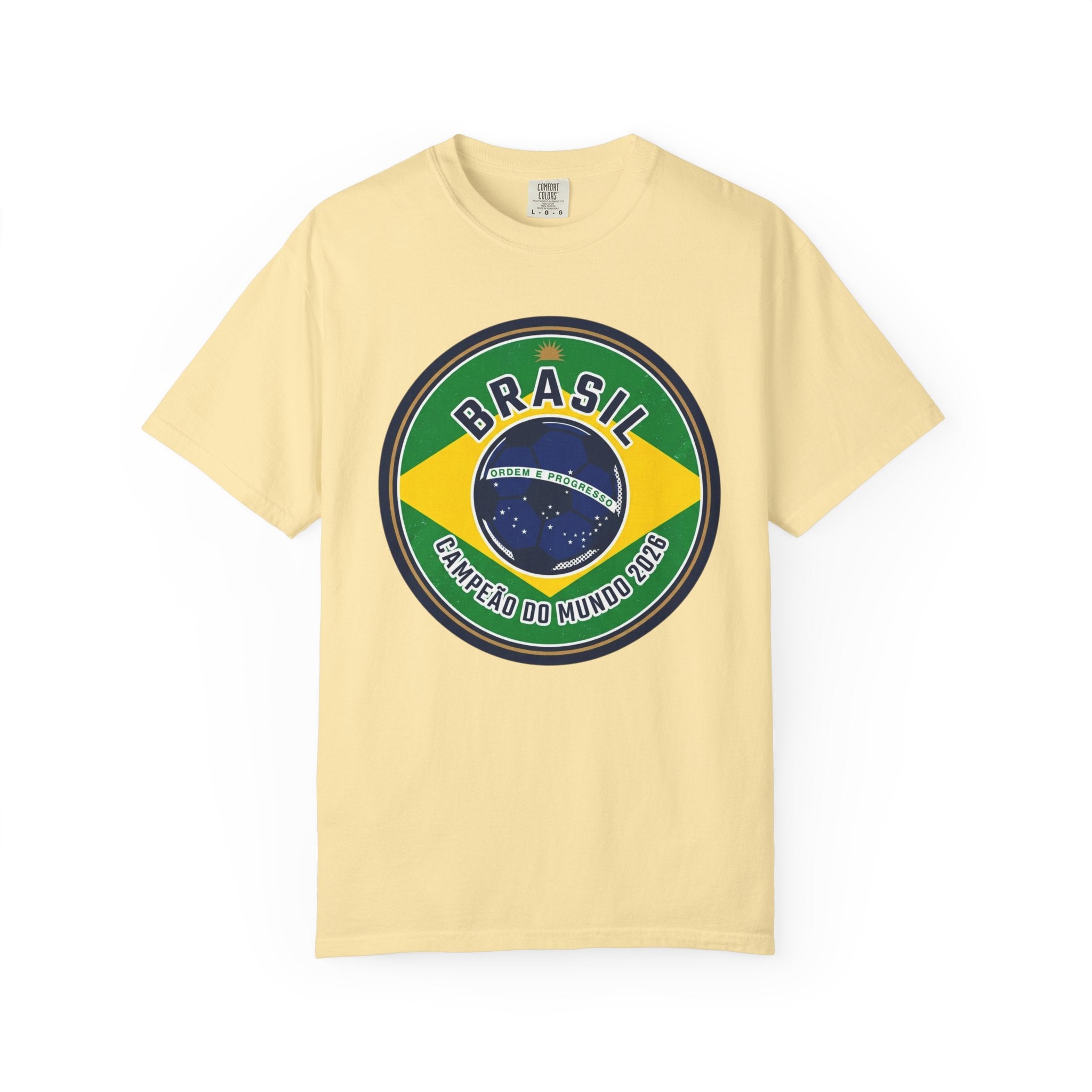 Brasil Flag Emblem T-Shirt | Brazil Campeonato do Mundo 2022