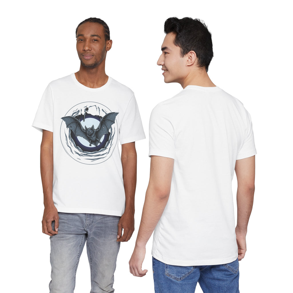 Unisex Jersey Short Sleeve Tee/ bat in a moon shine