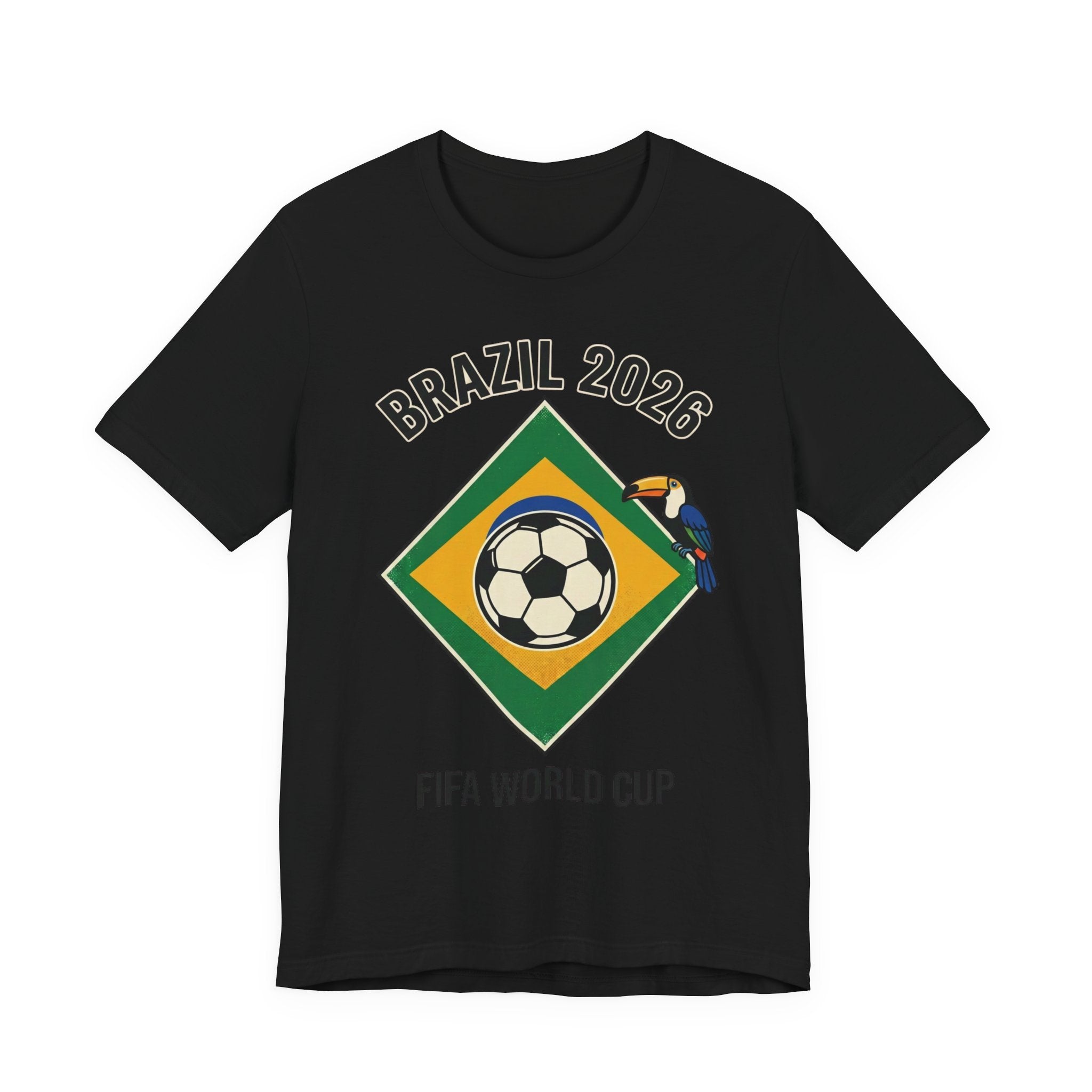 Unisex Jersey Short Sleeve Tee/Brazil Ball in the flag