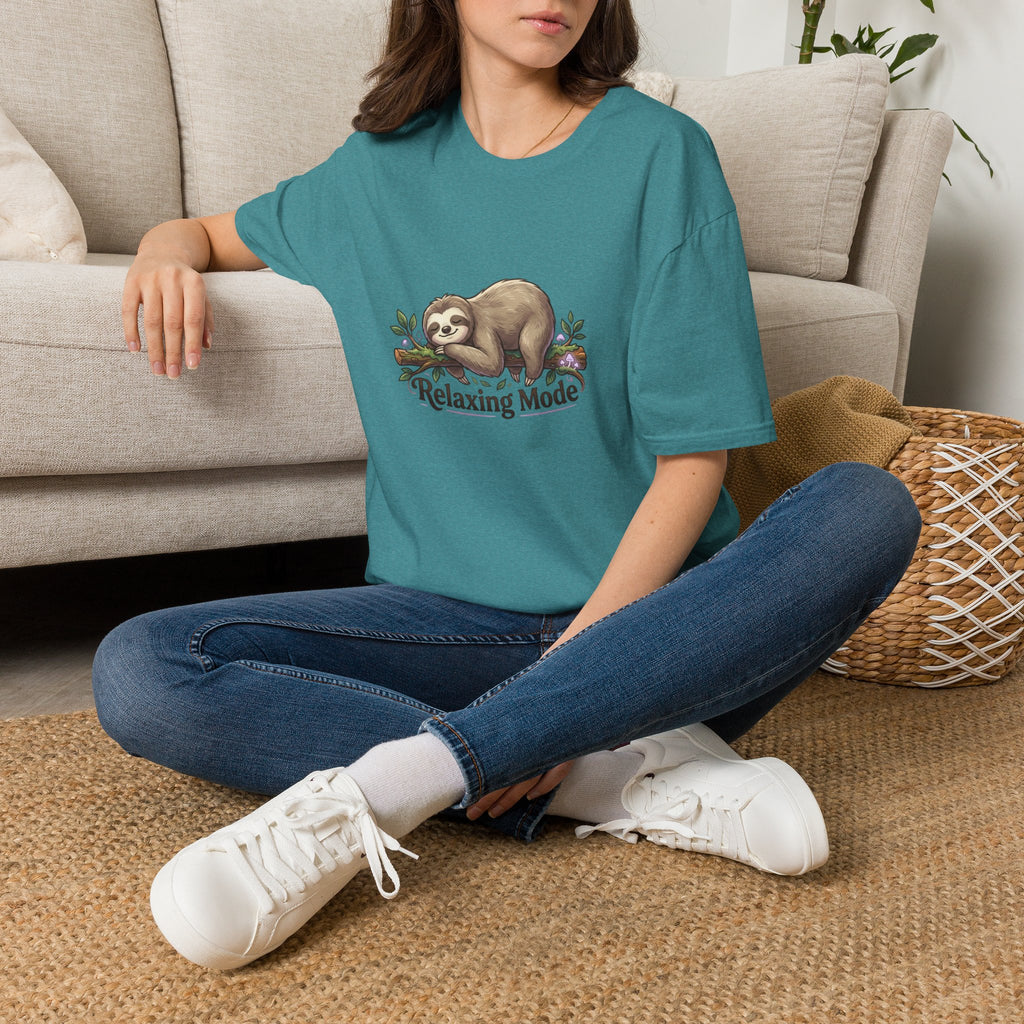 Relaxing Mode Sloth T-Shirt | Cute Sloth Graphic Tee