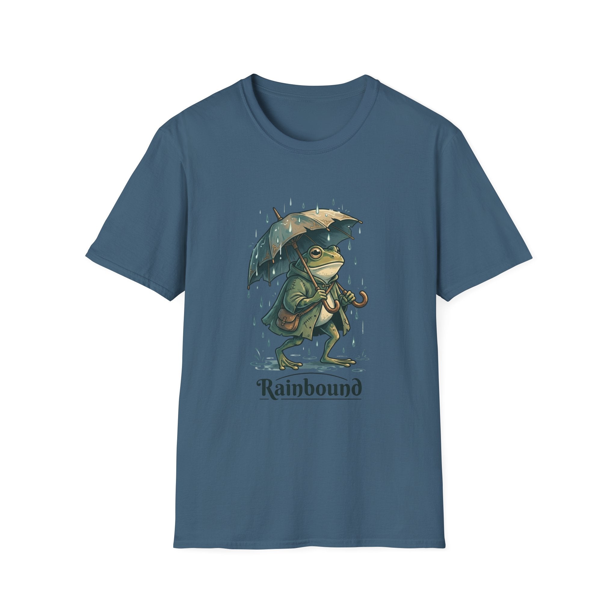 Rainbound Frog with Umbrella T-Shirt
