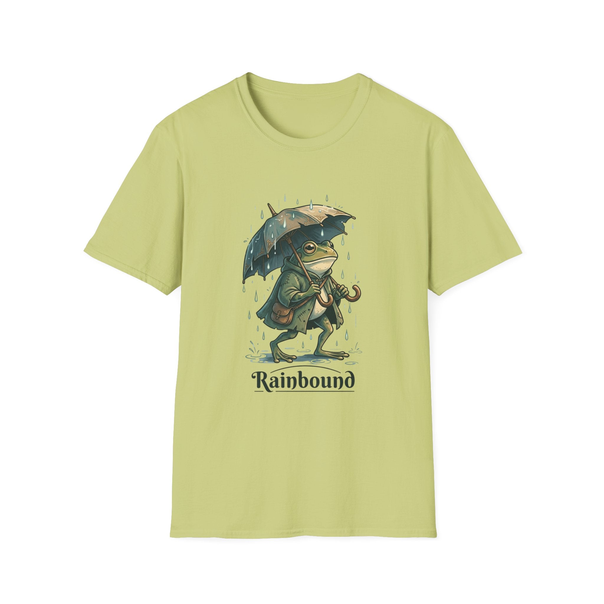Rainbound Frog with Umbrella T-Shirt