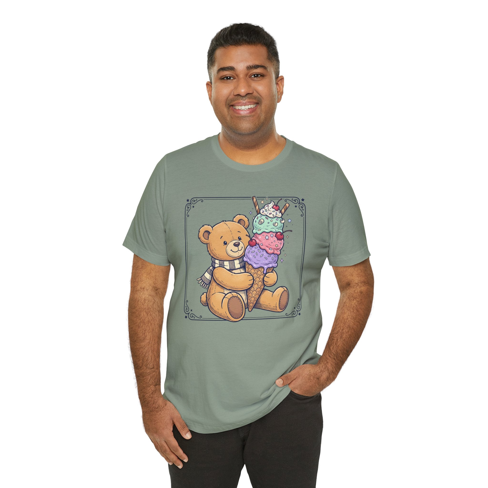 Unisex Jersey Short Sleeve Tee/Teddy/ Ice cream