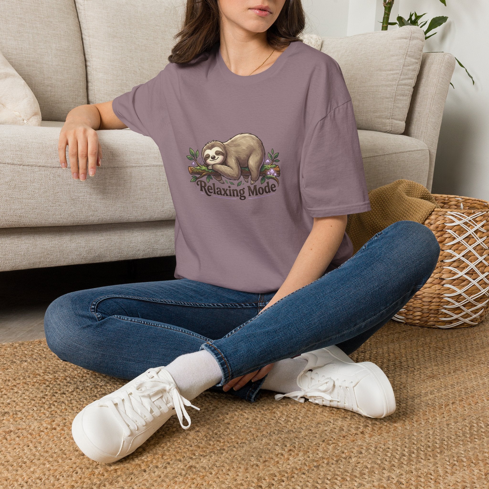 Relaxing Mode Sloth T-Shirt | Cute Sloth Graphic Tee
