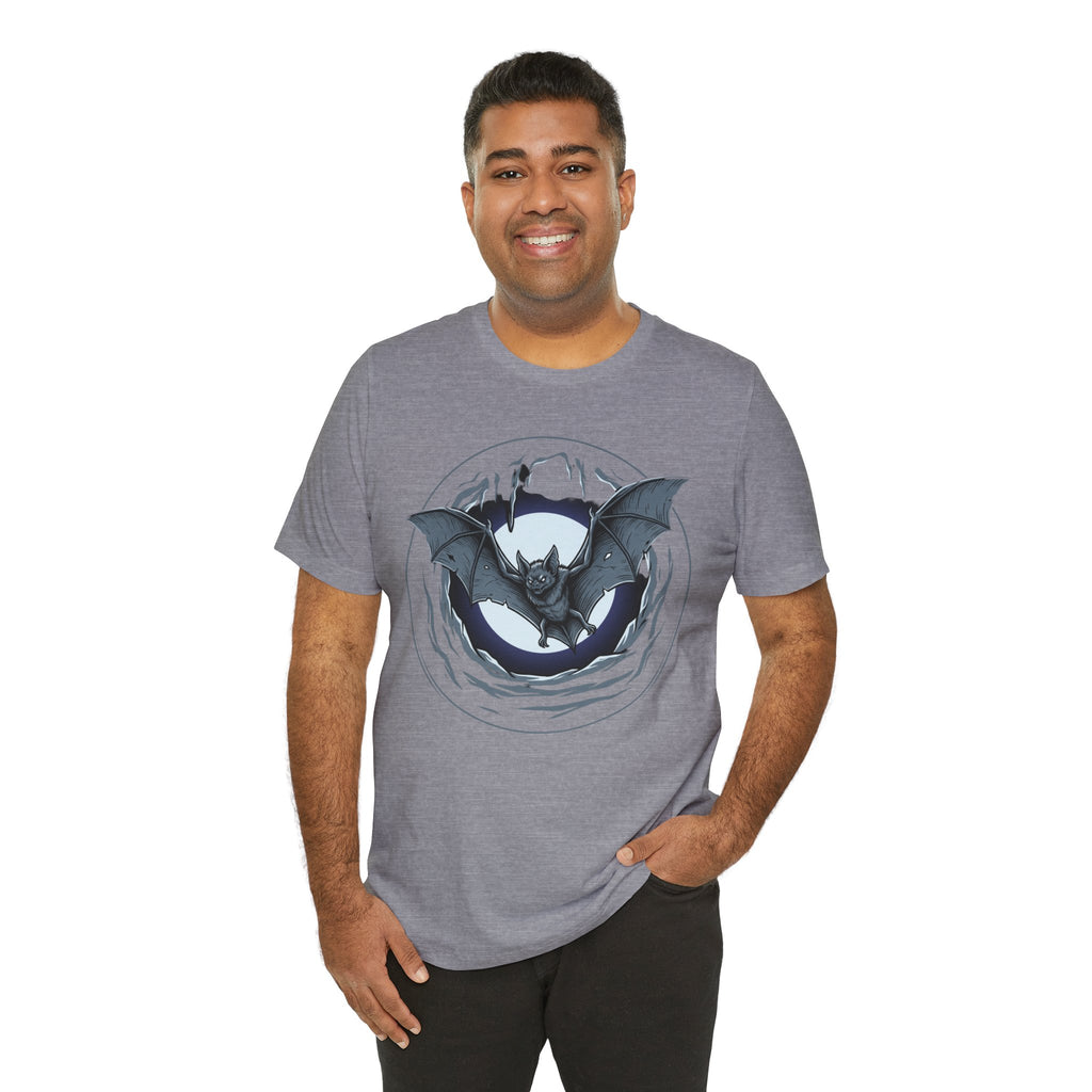 Unisex Jersey Short Sleeve Tee/ bat in a moon shine