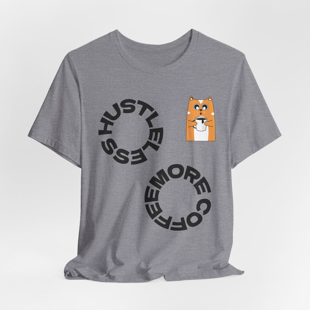 Coffee Hustle Circle, Shiba Inu Pocket Tee