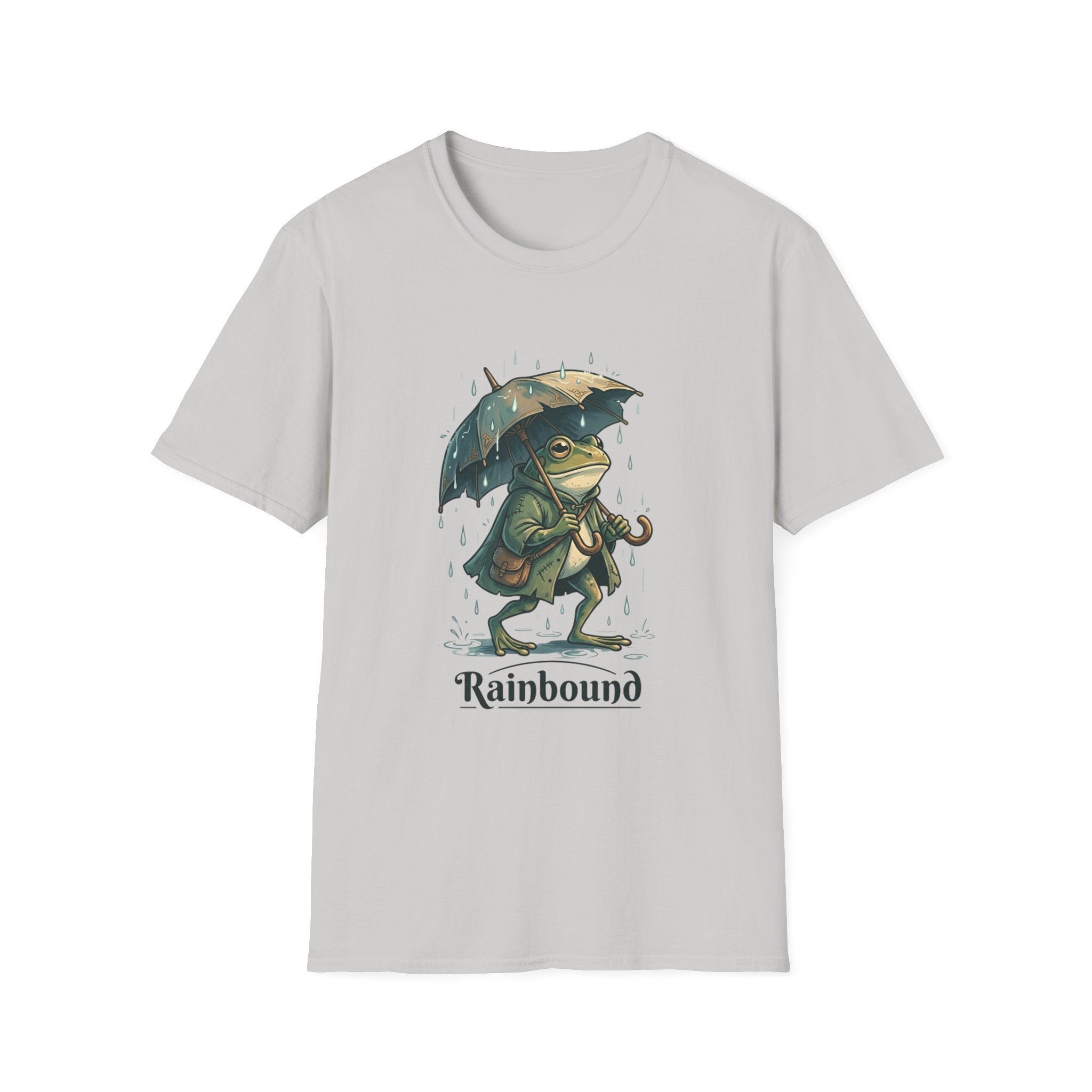 Rainbound Frog with Umbrella T-Shirt