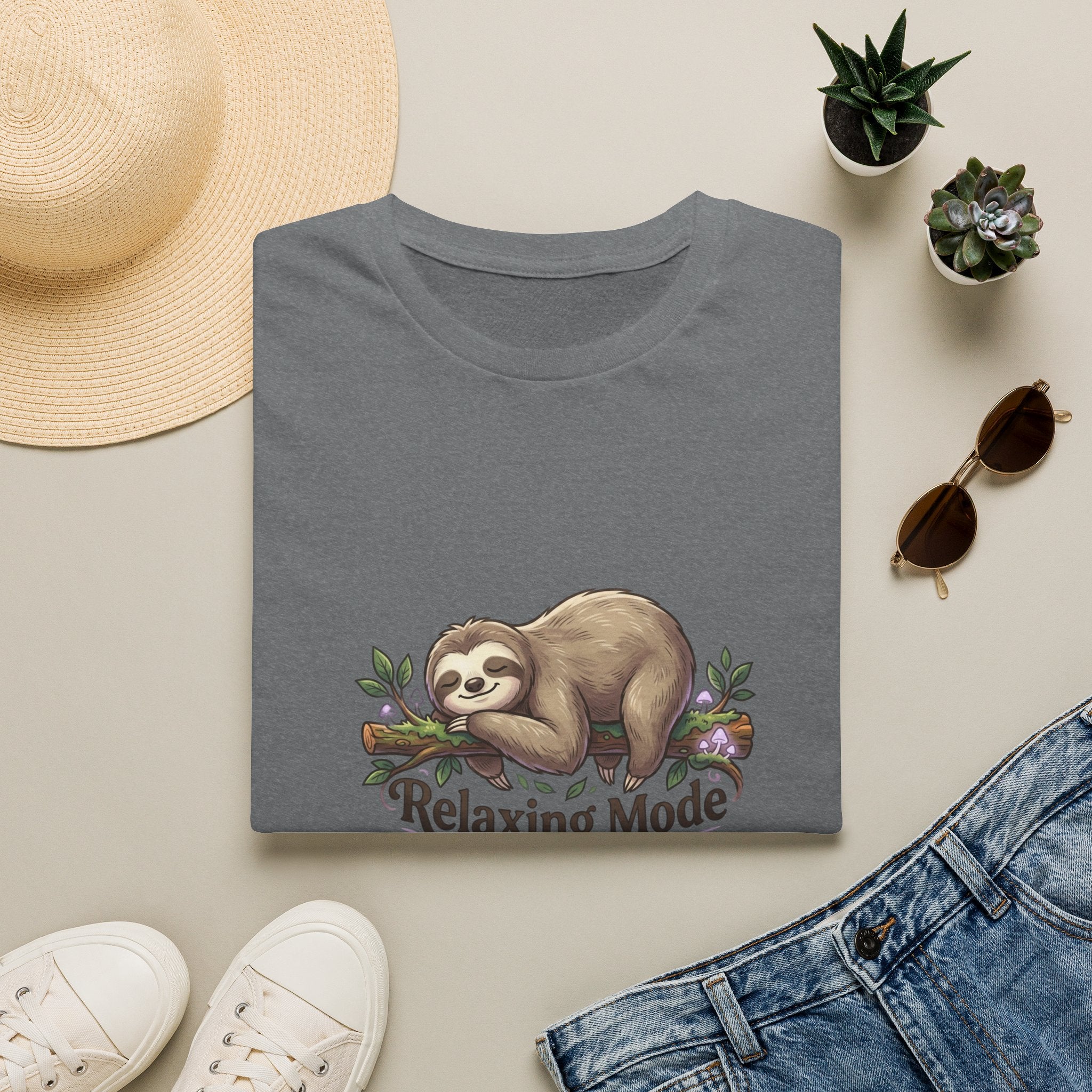 Relaxing Mode Sloth T-Shirt | Cute Sloth Graphic Tee