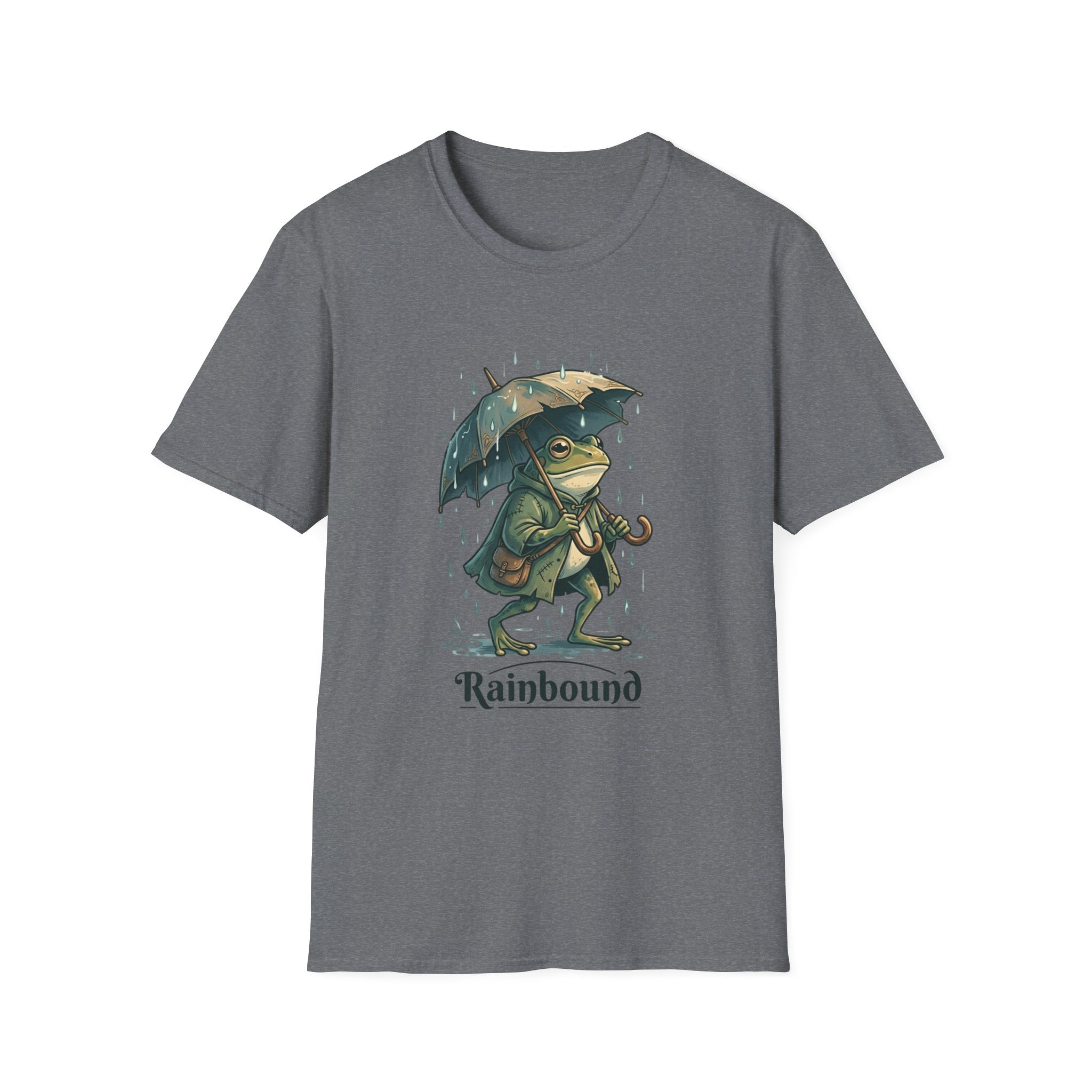 Rainbound Frog with Umbrella T-Shirt